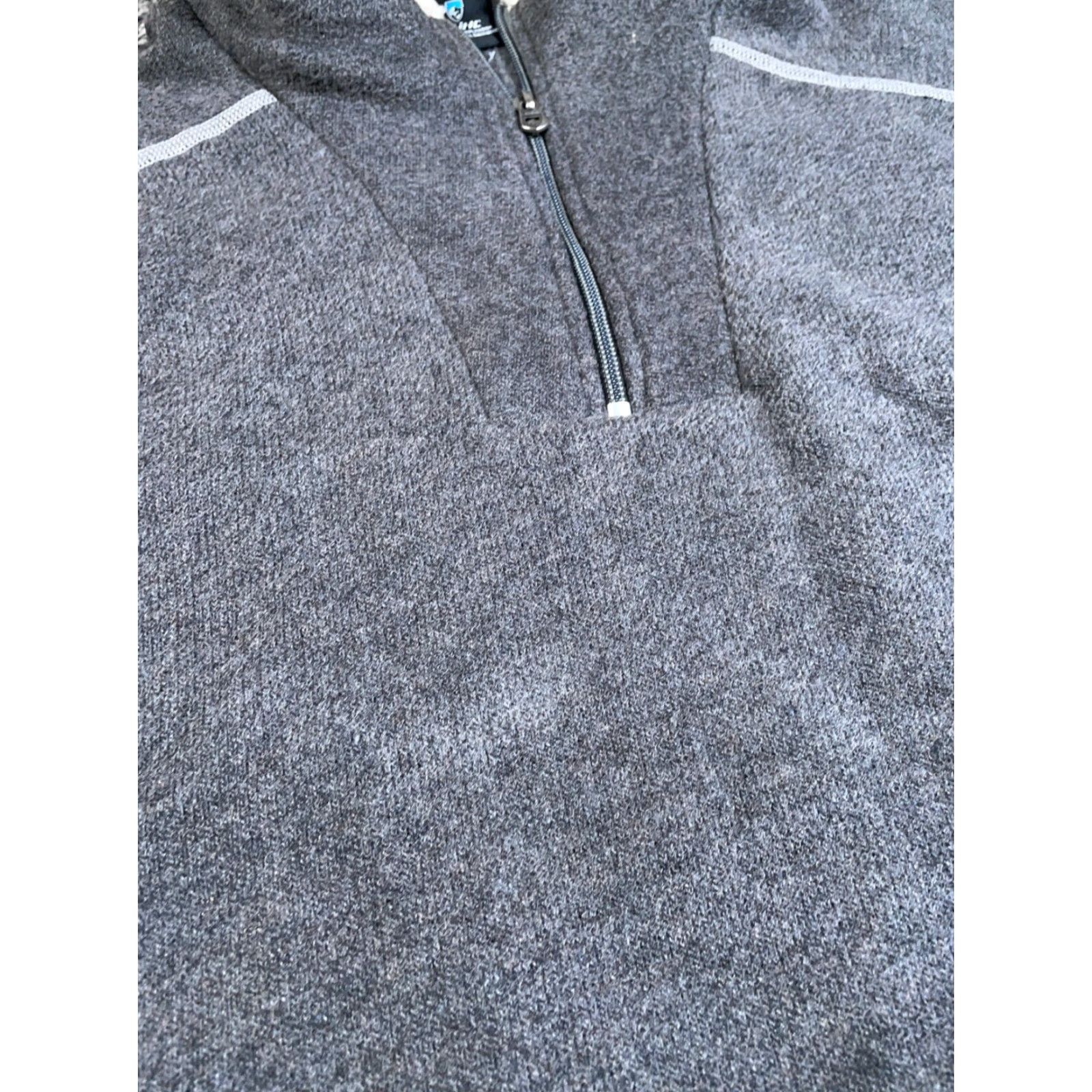 Vintage Kuhl Alfpaca Fleece Pullover Sweater Men XL Dark Gray 1/4 Zip Sherpa Collar 90s Retro Nature Casual Knit Style Pullover Mens Sweater Size US XL / EU 56 / 4 - 4 Thumbnail