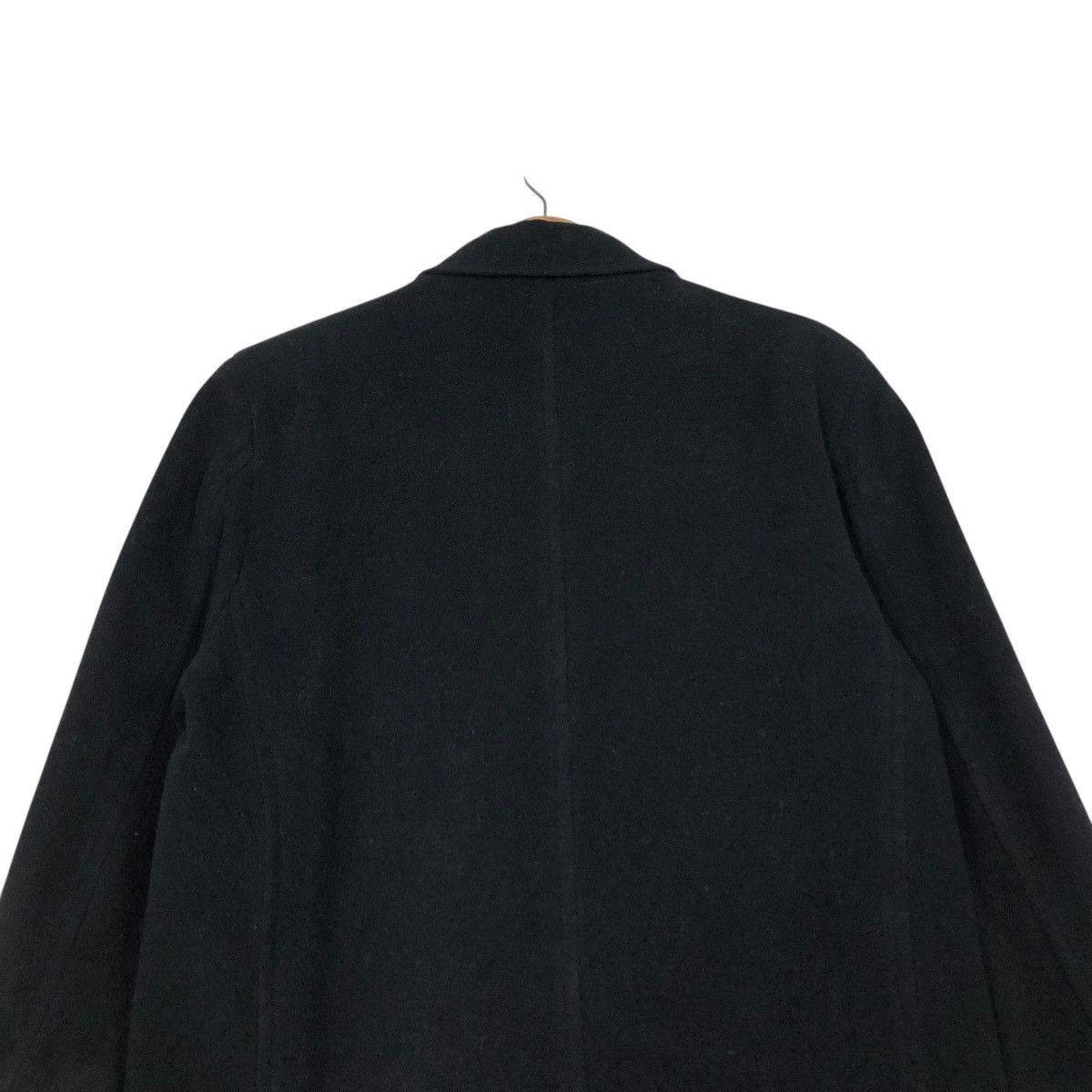 Yohji Yamamoto 🔥VINTAGE WOOL LONG JACKET WORKSHOP YOHJI YAMAMOTO RICH BLACK Size US M / EU 48-50 / 2 - 11 Thumbnail