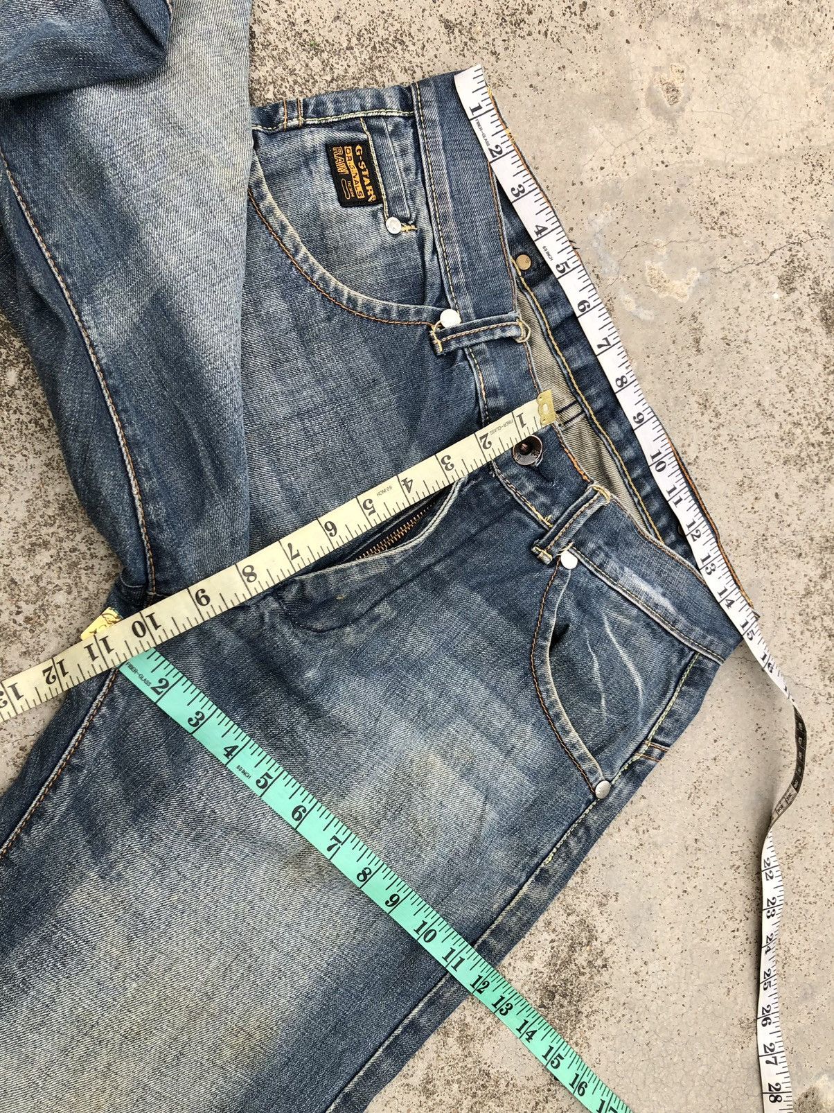 G-Star WIDE LEG WASHED BLUE DENIM BY GSTAR Size US 31 - 11 Thumbnail