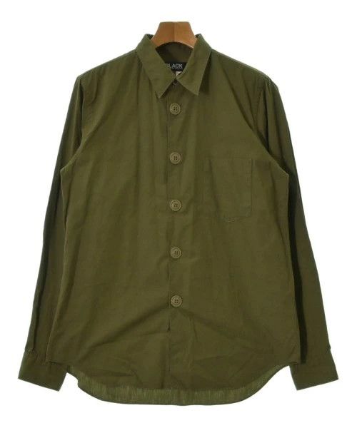 Comme des Garcons Black Shirt Long Sleeve Plain Button Up Chest Pocket Khaki Size US L / EU 52-54 / 3 - 1 Thumbnail