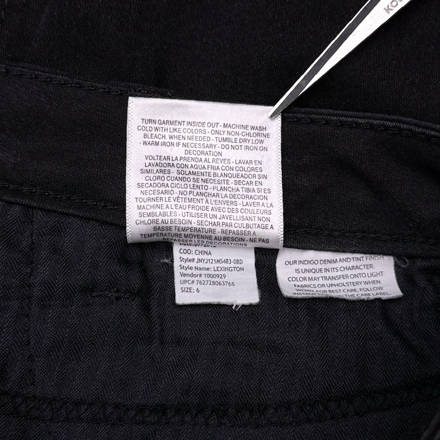 Jones New York Jones New York Jeans Womens 6 Short Black Mid Rise Stretch Straight Jeans Womens 6 Short Black Stretch Straight Den​im Pants Size 28" / US 6 / IT 42 - 5 Thumbnail