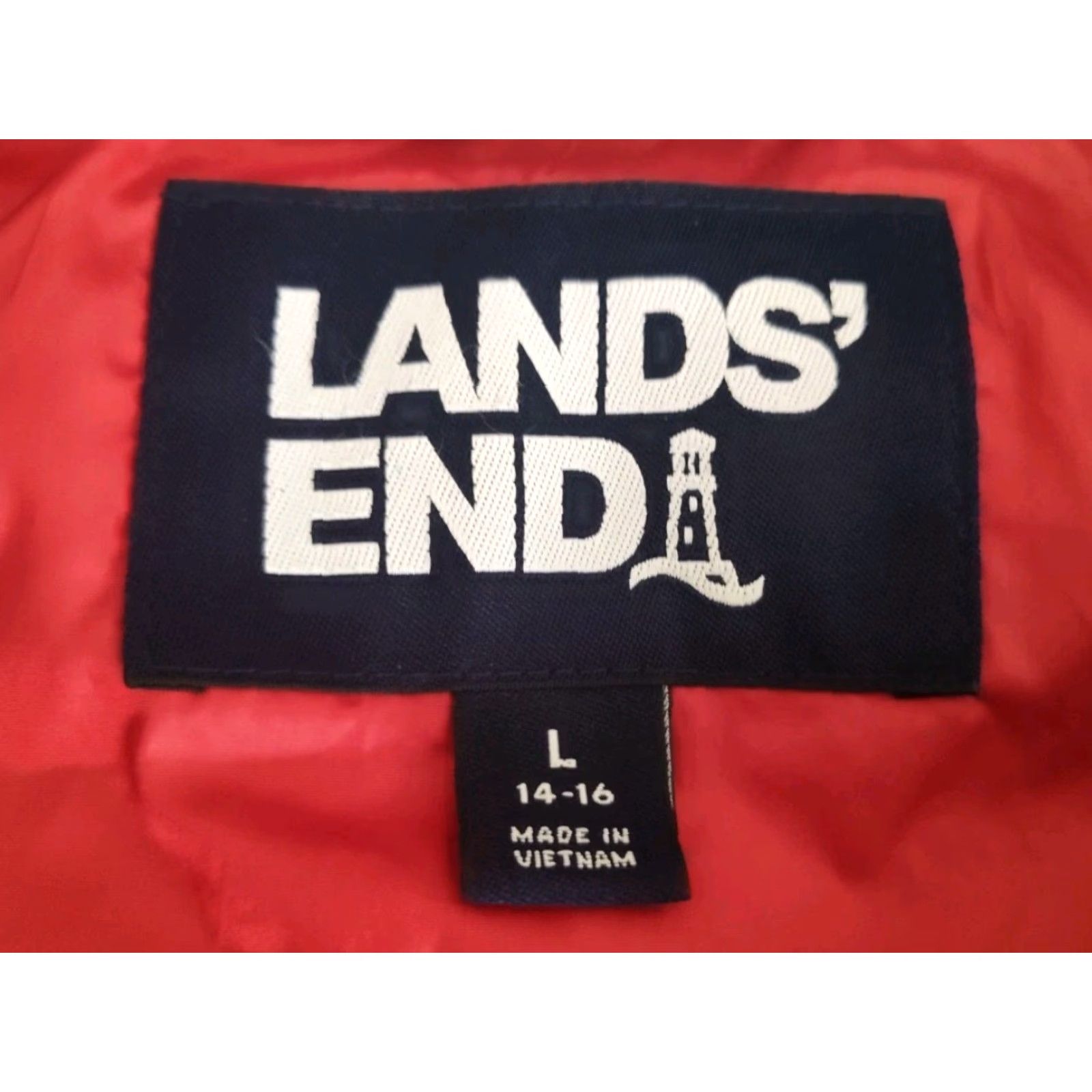 Lands' End Lands' End Multi Plaid Print Full-Zip Down Puffer Vest Size L EUC Size L / US 10 / IT 46 - 4 Thumbnail