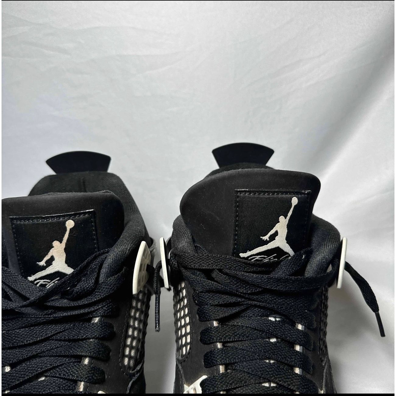 Jordan Brand × Nike Size 10.5 Nike Air Jordan 4 Retro White Thunder Men's Shoes Size US 10.5 / EU 43-44 - 9 Thumbnail