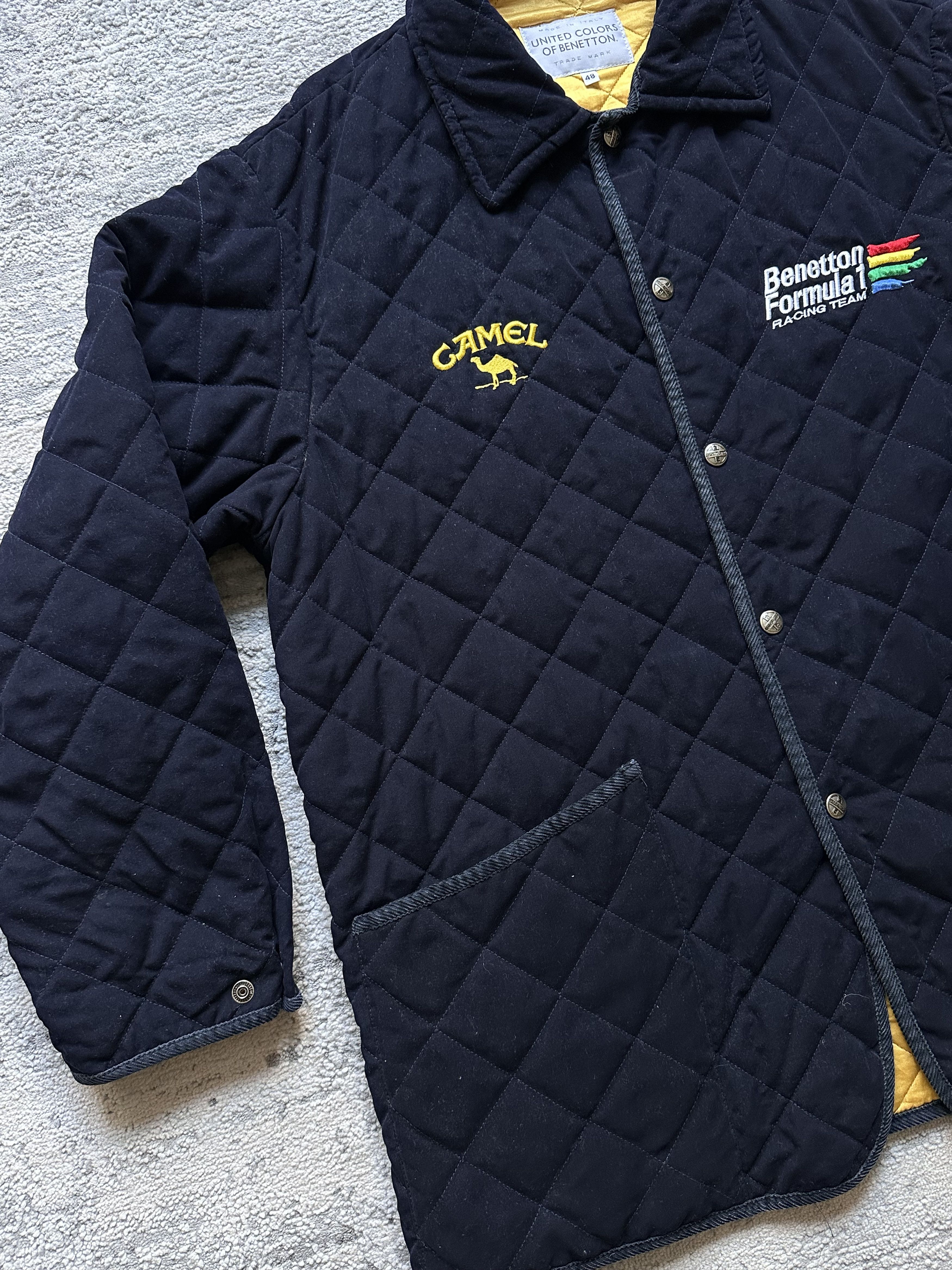 United Colors Of Benetton Benetton Formula 1 Racing Team Camel Jacket Size US XL / EU 56 / 4 - 4 Thumbnail