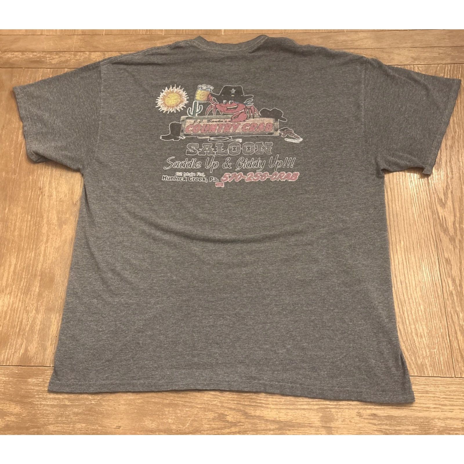 Vintage VINTAGE Distressed J.J. Banko’s Restaurant Hunlock Creek W Nanticoke Pa T Shirt Mens XL Gray Restaurant Seafood NEPA 90s (if applicable) Size US XL / EU 56 / 4 - 6 Thumbnail