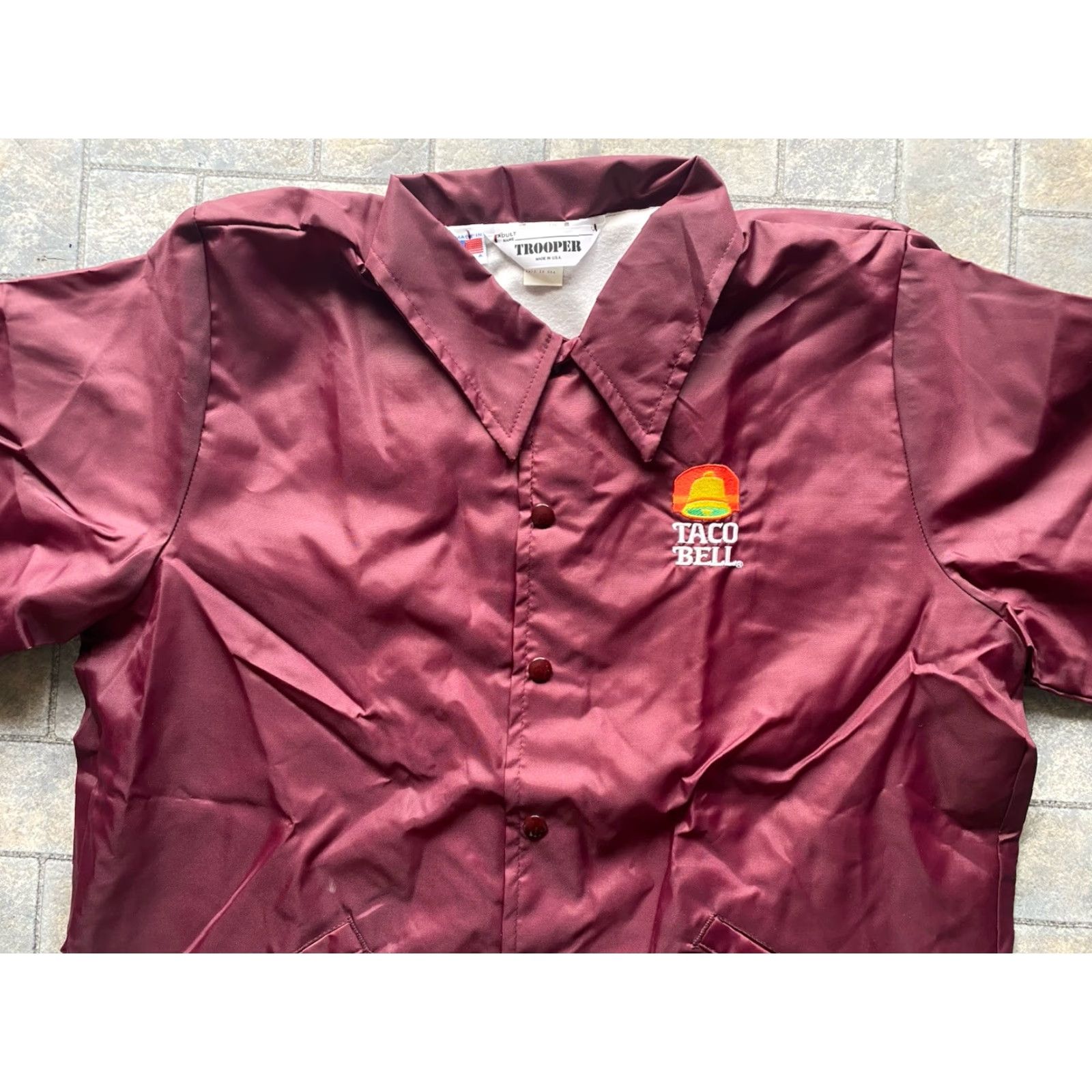 Roper VINTAGE Trooper Jacket Red Men’s Large Nylon Polyester VTG Made In USA Jacket Mens L Red Nylon Polyester VTG Taco Bell Size US L / EU 52-54 / 3 - 4 Thumbnail