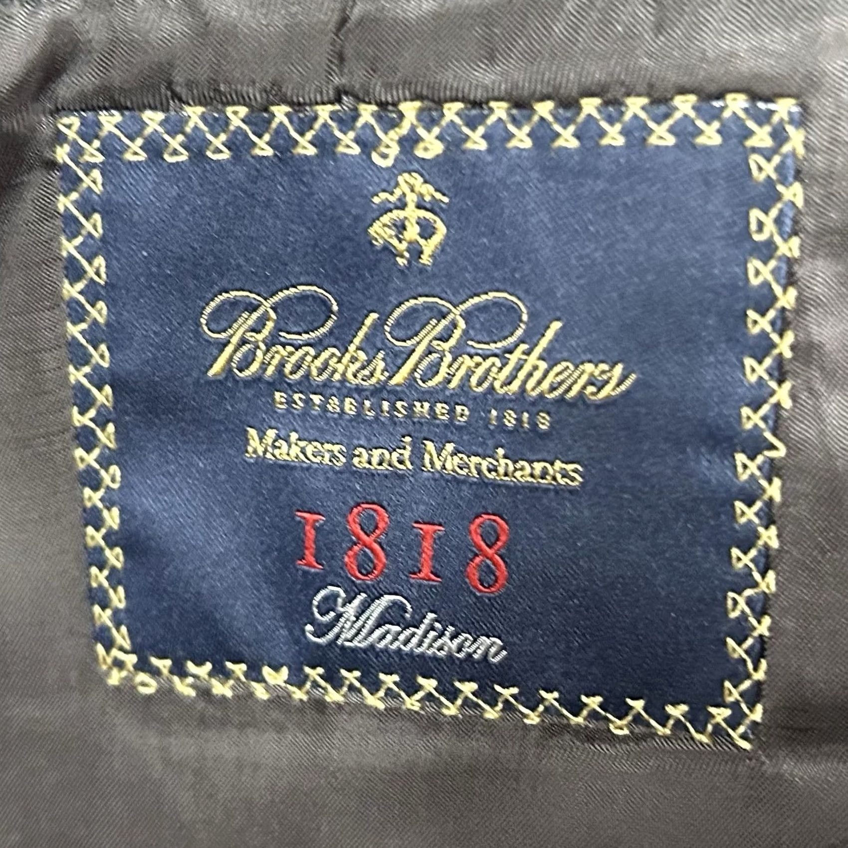 Brooks Brothers Brooks Brothers 1818 Madison Sport Coat Saxxon Wool Gray Herringbone 48R/Regular Men Coat Jacket Size US XS / EU 42 / 0 - 3 Thumbnail