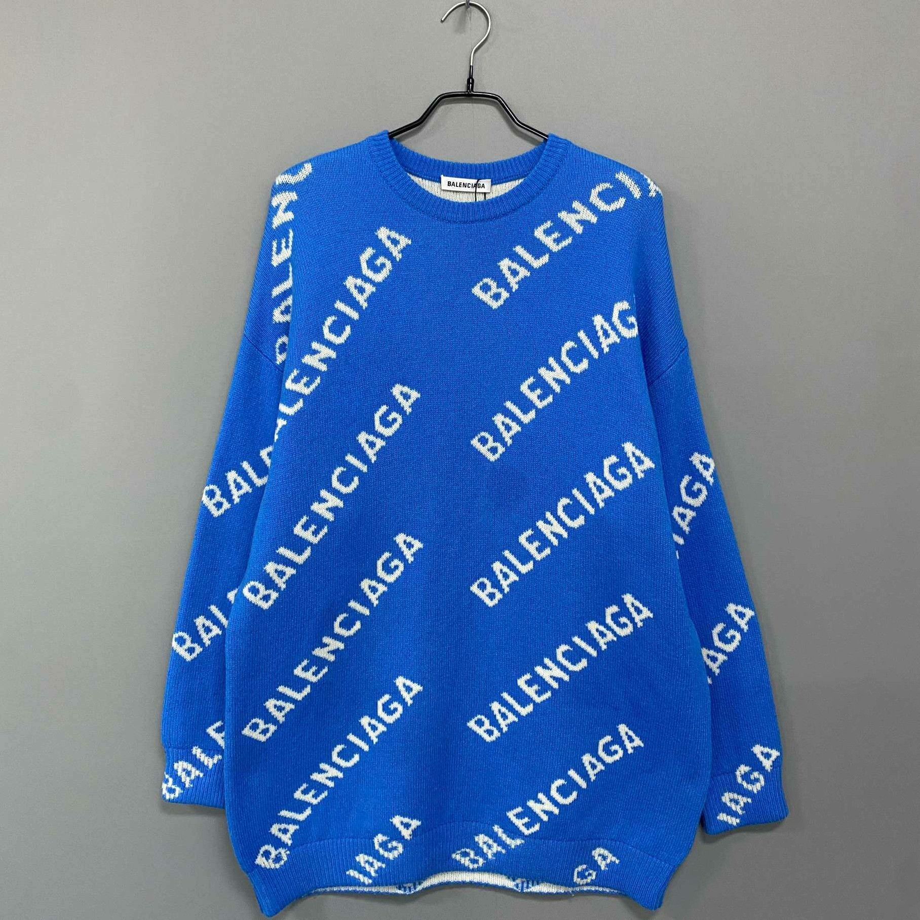 Balenciaga Balenciaga Knit Blue Sweater m Men Size US M / EU 48-50 / 2 - 1 Thumbnail