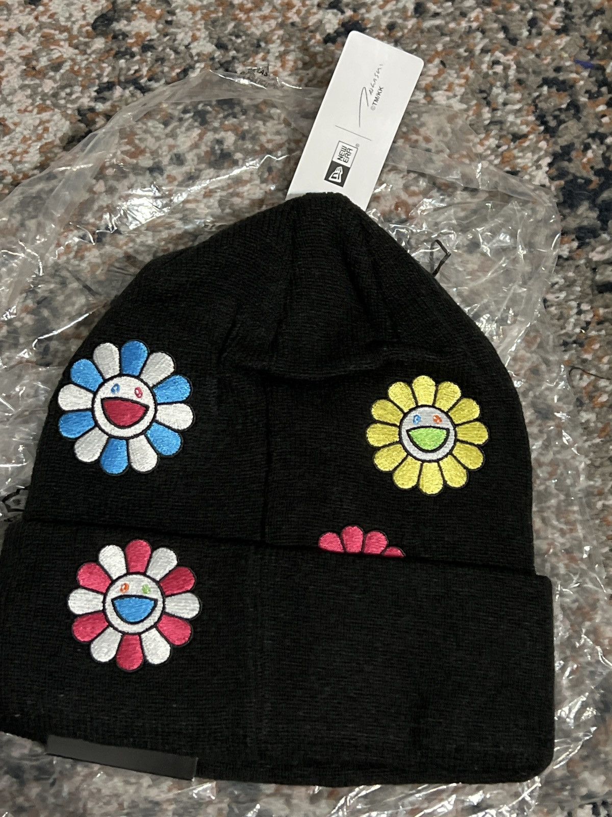 Fashion New Era x Takashi Murakami Flower All Over Cuff Knit Beanie