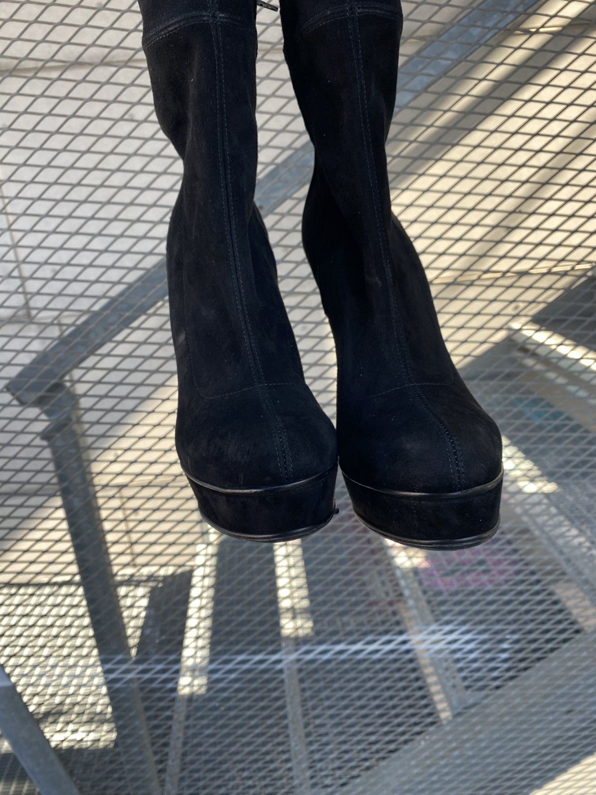 Gucci Gucci Suede Boots Heels Knee High Size US 9 / IT 39 - 18 Thumbnail