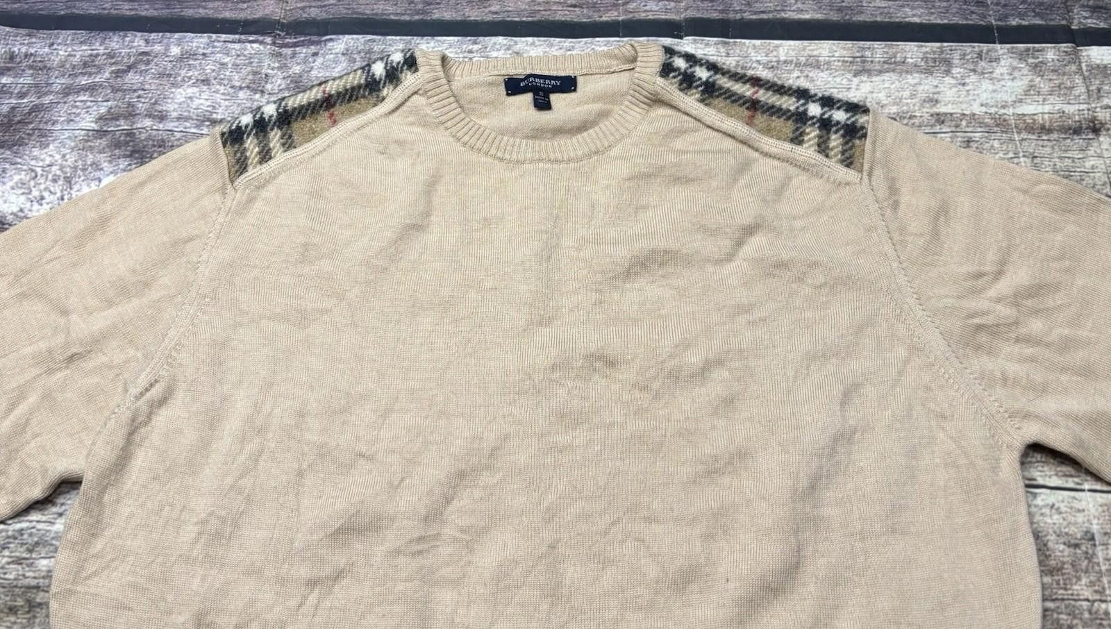 Other Burberry London Sweater Mens Small Merino Wool Nova Check Size US S / EU 44-46 / 1 - 4 Thumbnail