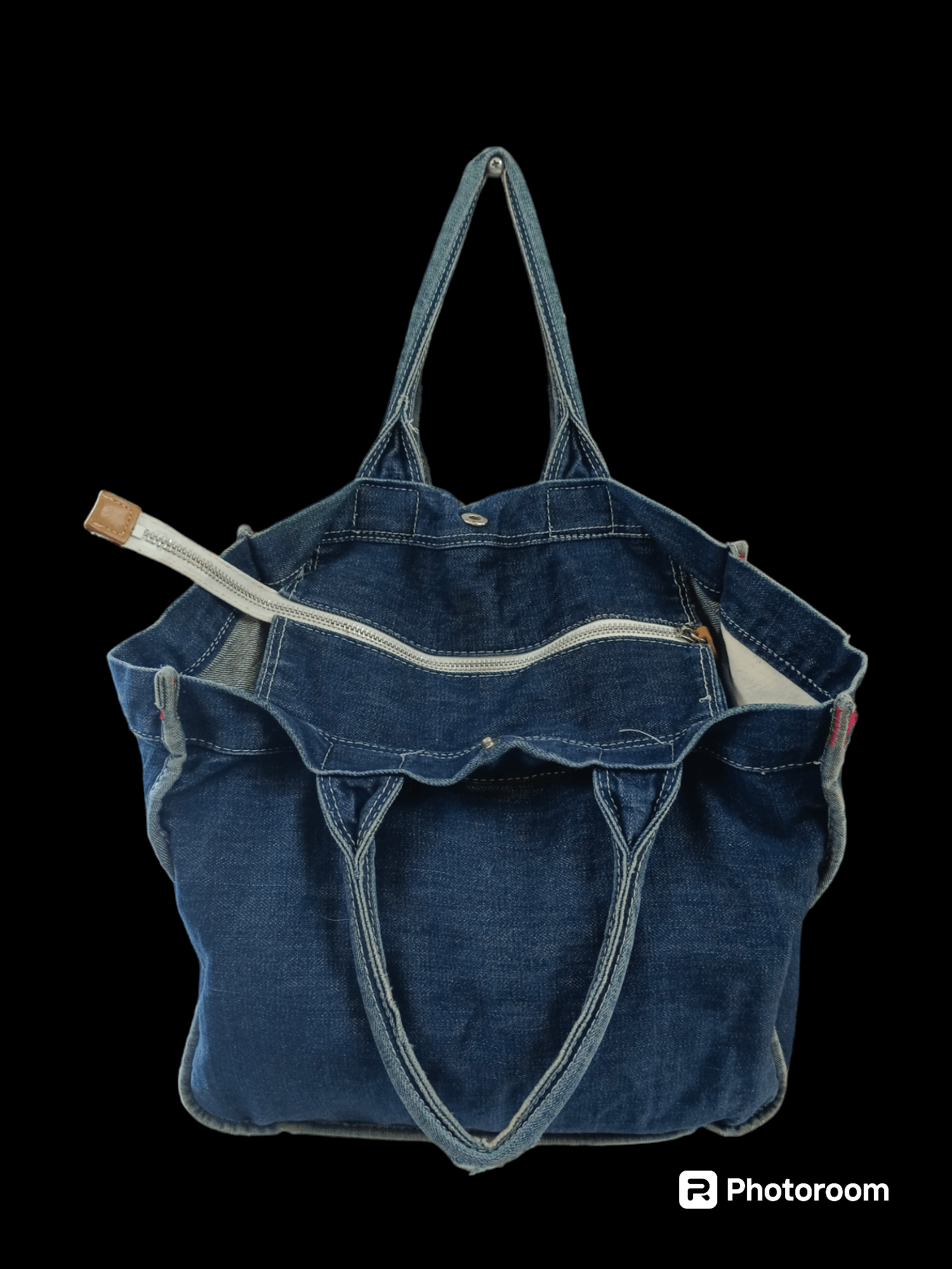 Yohji Yamamoto DiSTRESSES DENIM YOHJI YAMAMOTO TOTE BAG Size ONE SIZE - 3 Thumbnail
