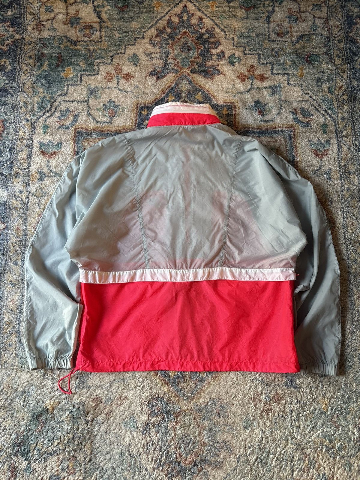 Nike Vintage 80s Nike Colour Blocked Zip-up Light Jacket Medium Size US M / EU 48-50 / 2 - 2 Thumbnail