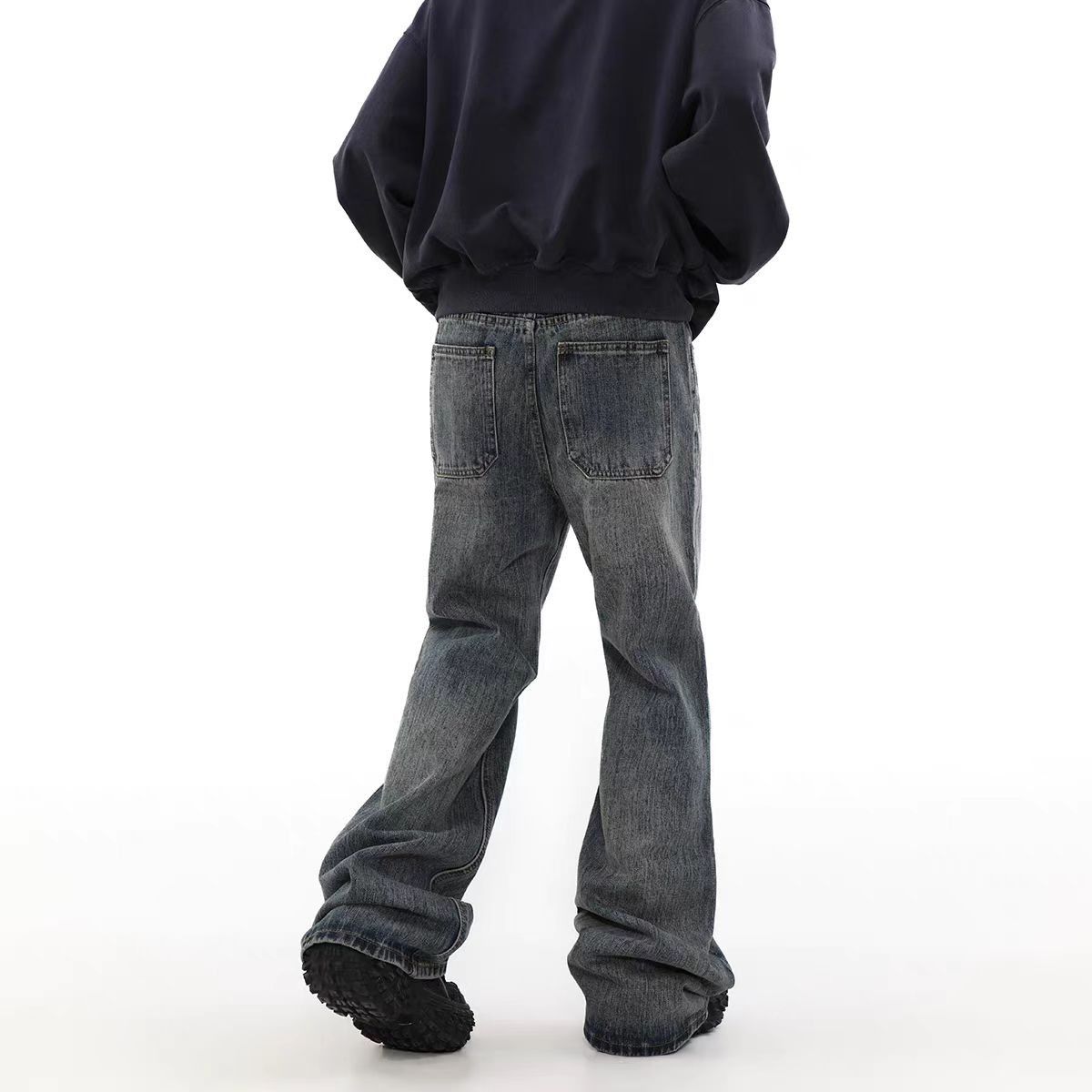 Japanese Brand × Jean High street washed vintage micro flare jeans Size US 33 - 2 Thumbnail