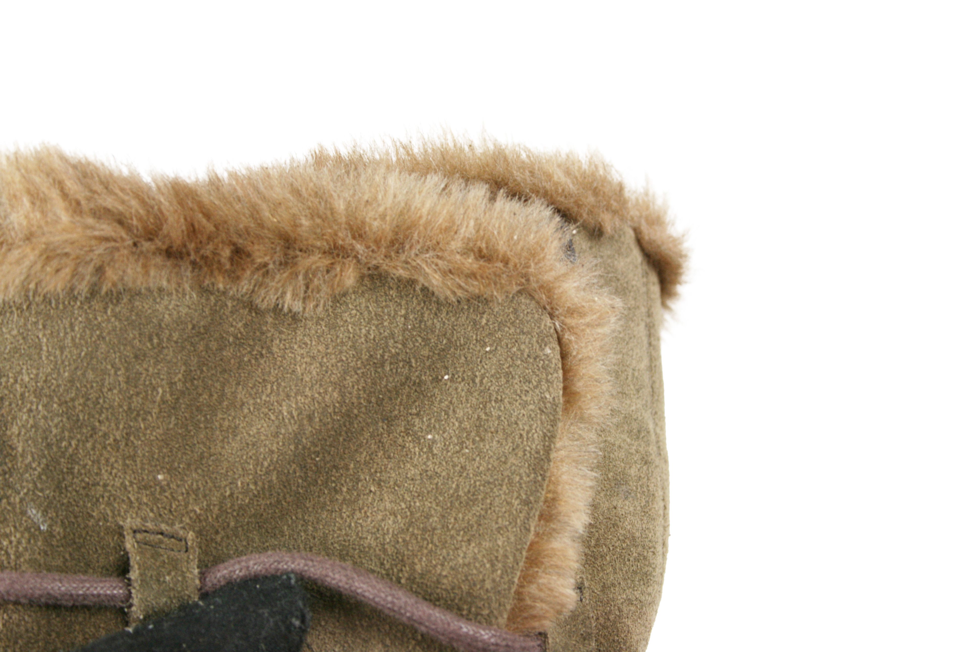 Camper 00S Y2K Goblin Faux Fur Lined Suede Boots Vintage Size US 7 / IT 37 - 10 Thumbnail