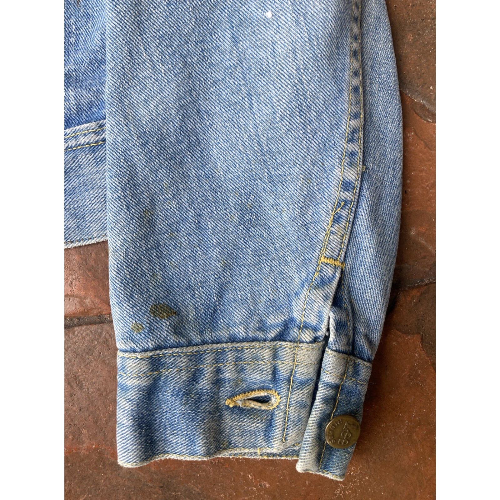 Lee VINTAGE Lee Rider Sanforized Union Trucker Jean Jacket Small PATD 153438 USA Size 28" / US 6 / IT 42 - 5 Thumbnail