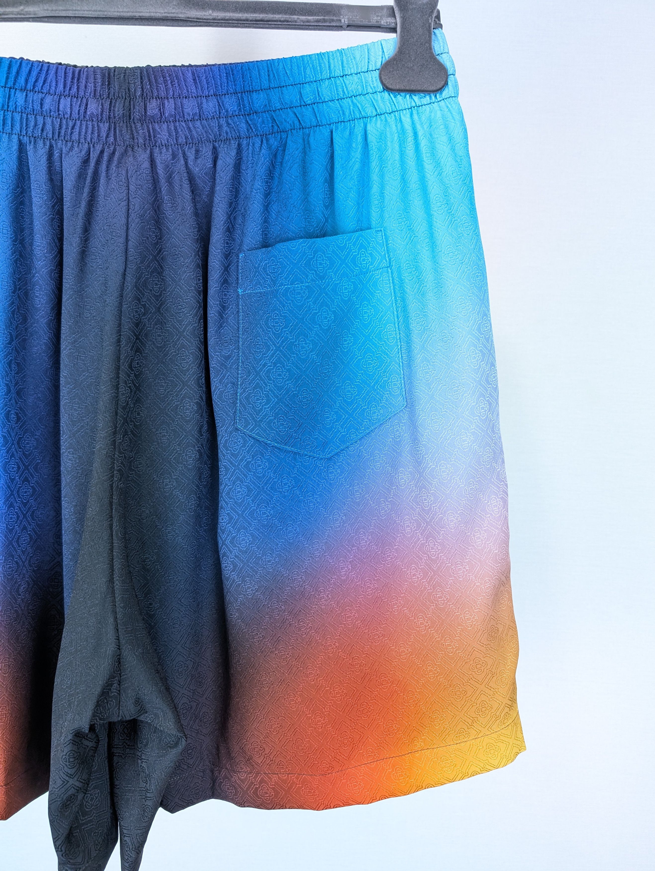 Casablanca o1rshd1 DUP / Drawstring Silk Shorts in Gradient Size US 36 / EU 52 - 14 Thumbnail