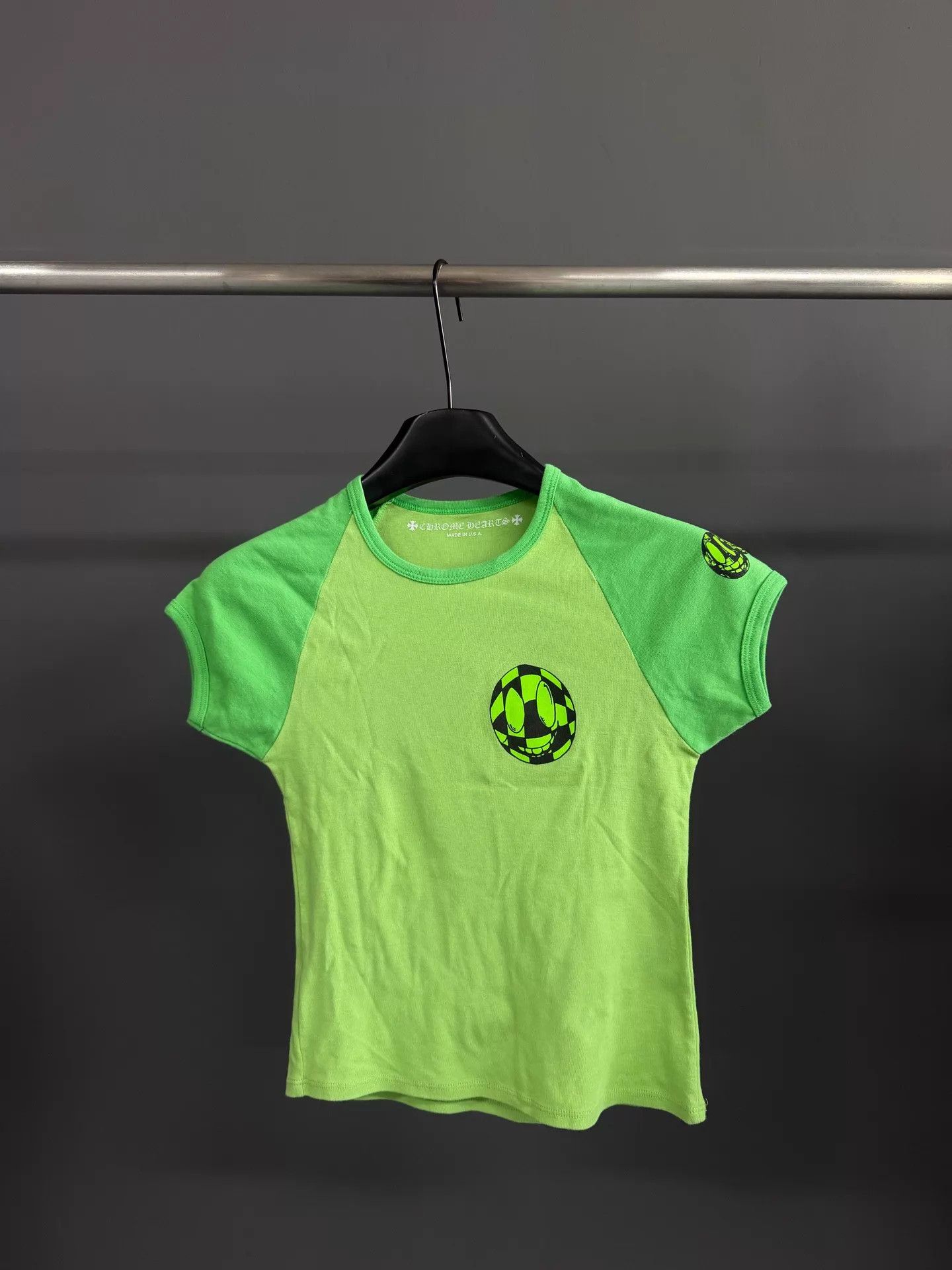 Chrome Hearts CHROME HEARTS x MattyBoy Graphic SS Tee Fluo Green L Size L / US 10 / IT 46 - 1 Thumbnail