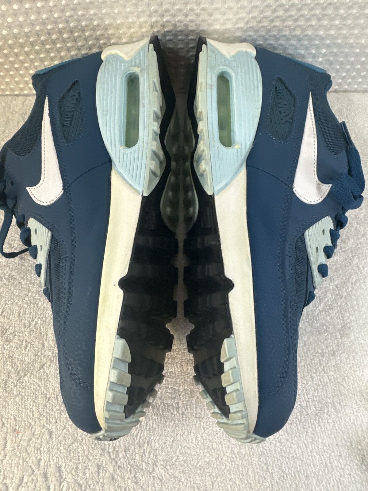 Nike Nike Wmns Air Max 90 Essential 'Blue Force' Shoes Size US 11.5 / IT 41.5 - 4 Thumbnail