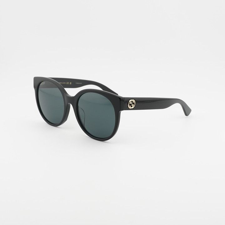 Gucci Gucci GG0488S 001 Sunglasses Black Round Frame, Grey  display picture 1