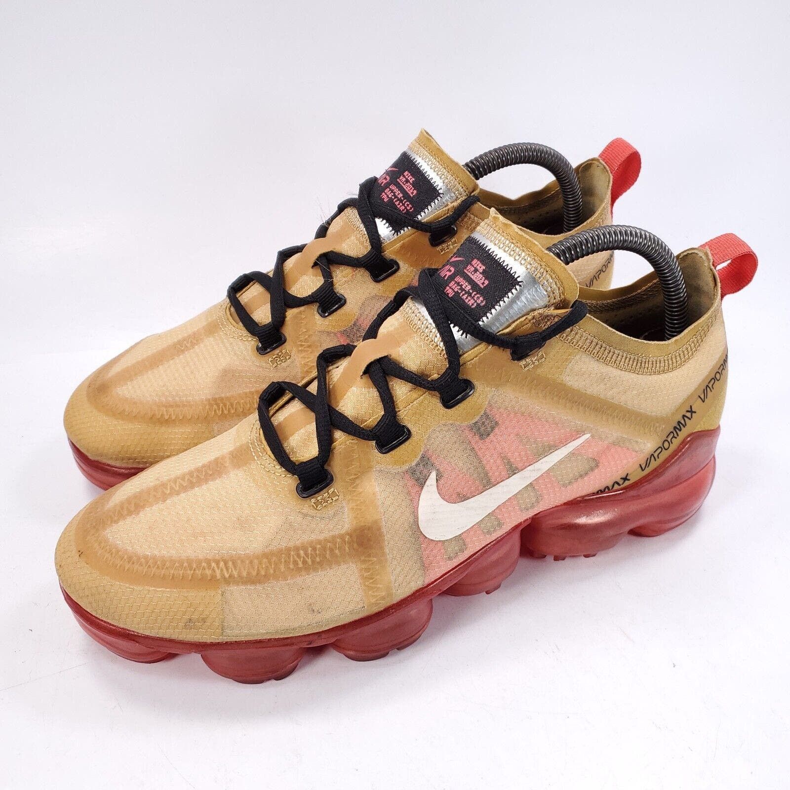 image of Nike Air Vapormax 2019 Shoe Mens Size 8 Ar6631-701 Gold