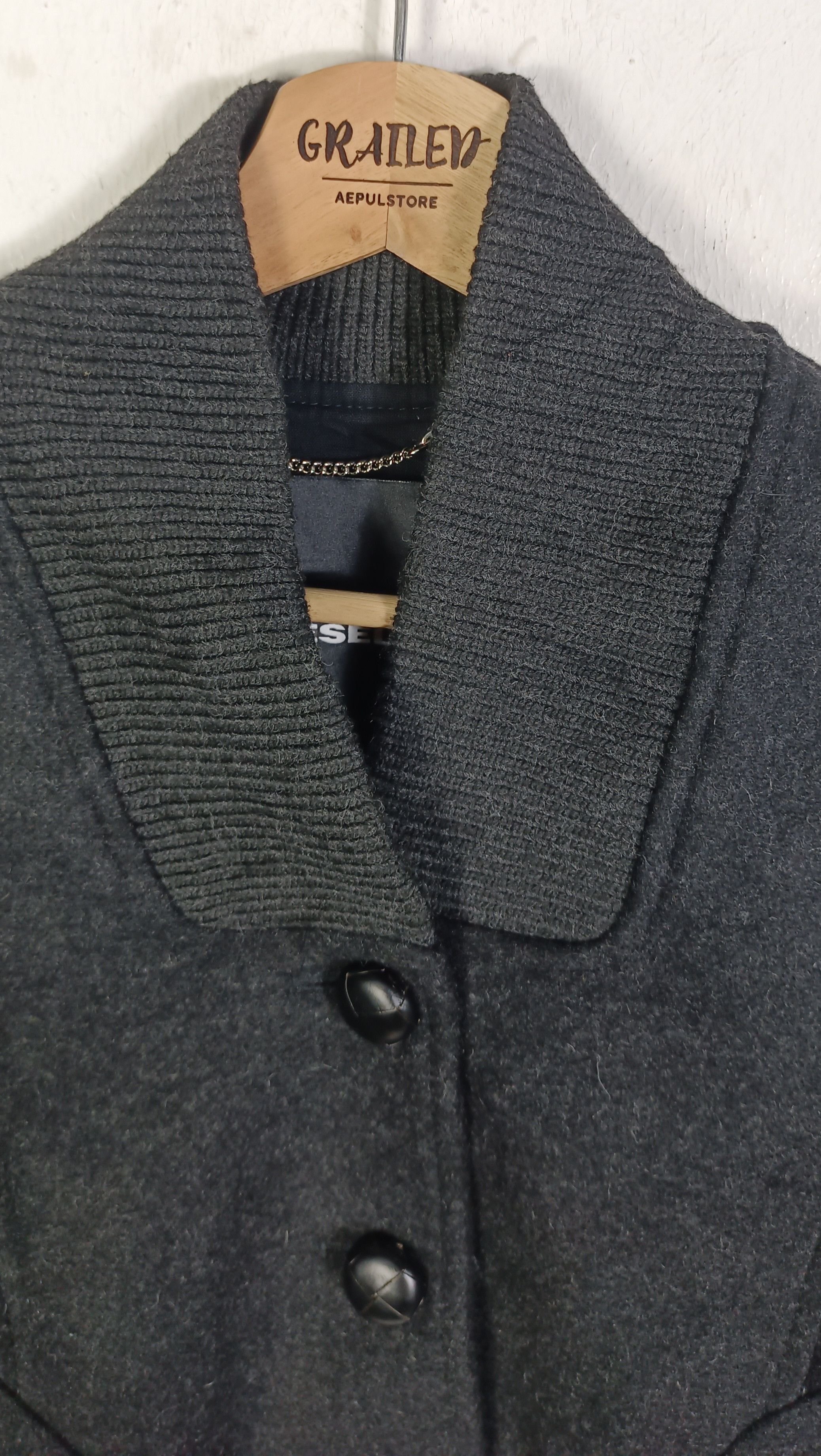 Diesel Vintage Diesel Blouson Leather Wool Varsity Size US M / EU 48-50 / 2 - 9 Thumbnail