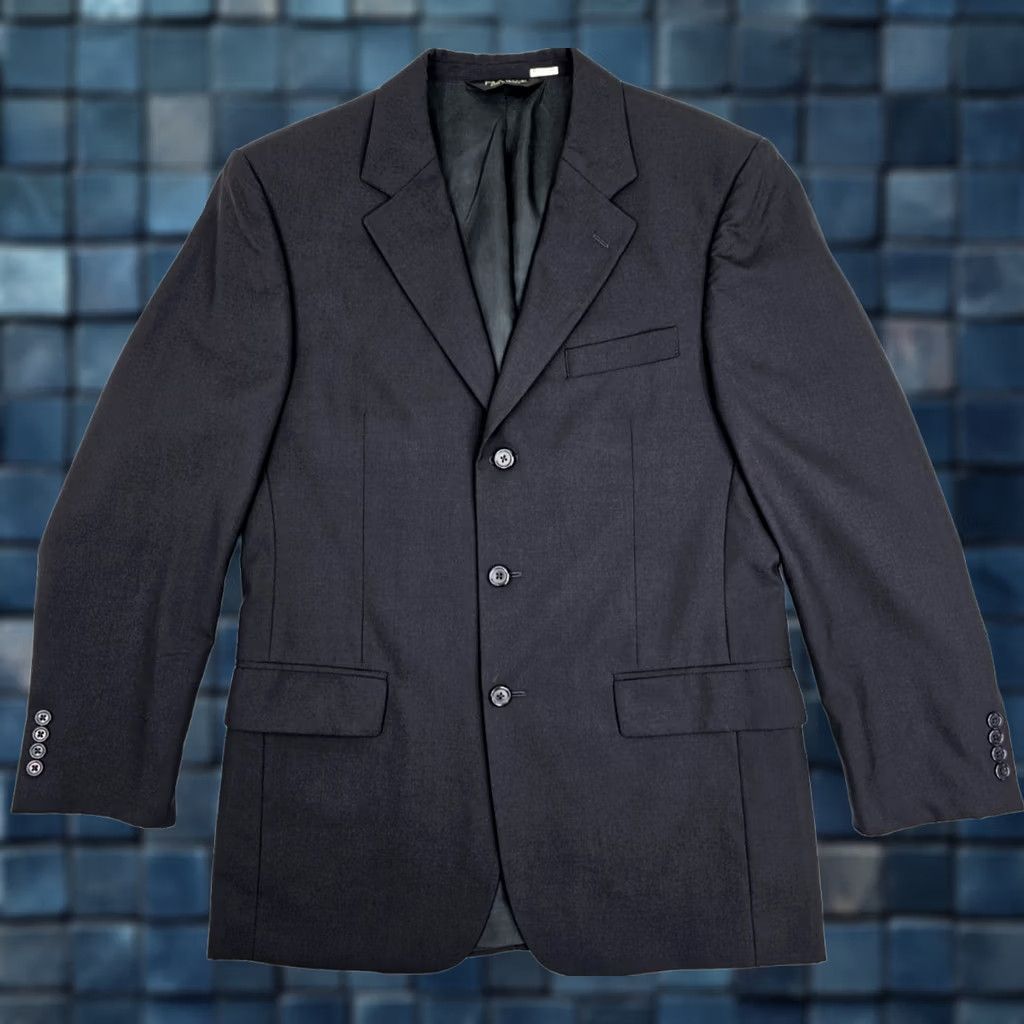 Jos. A. Bank Jos. A. Bank Blazer Shirt? 100% Wool Black Three-Button Notch Lapel Regular Fit Men 39R Jacket Size 40R - 1 Thumbnail