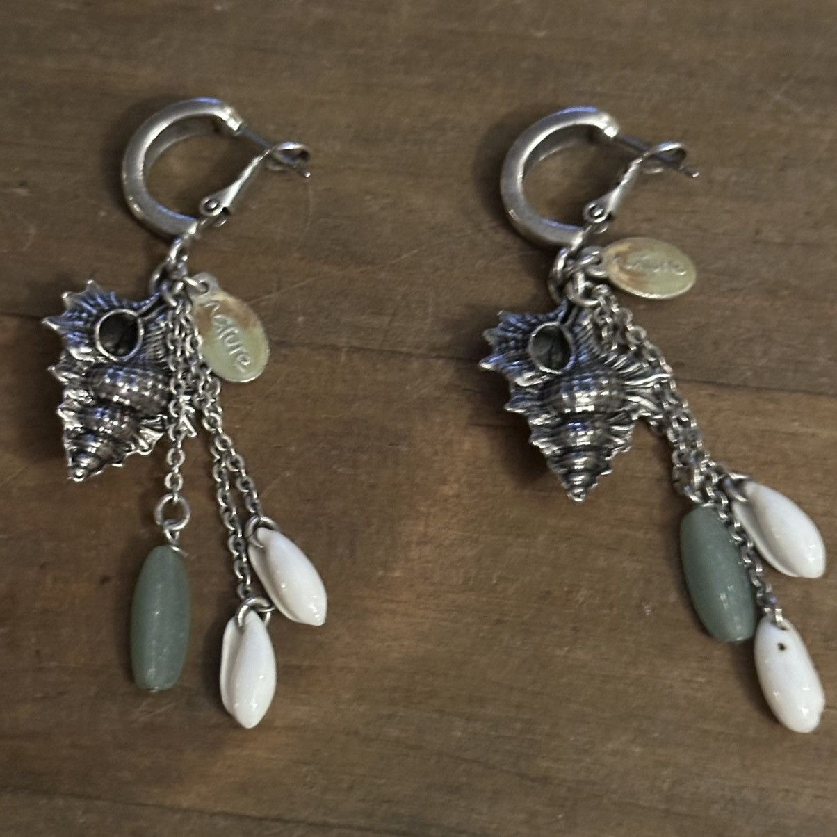 Other Nature Beachy silver tone Concho shell dangle earrings Size ONE SIZE - 5 Thumbnail
