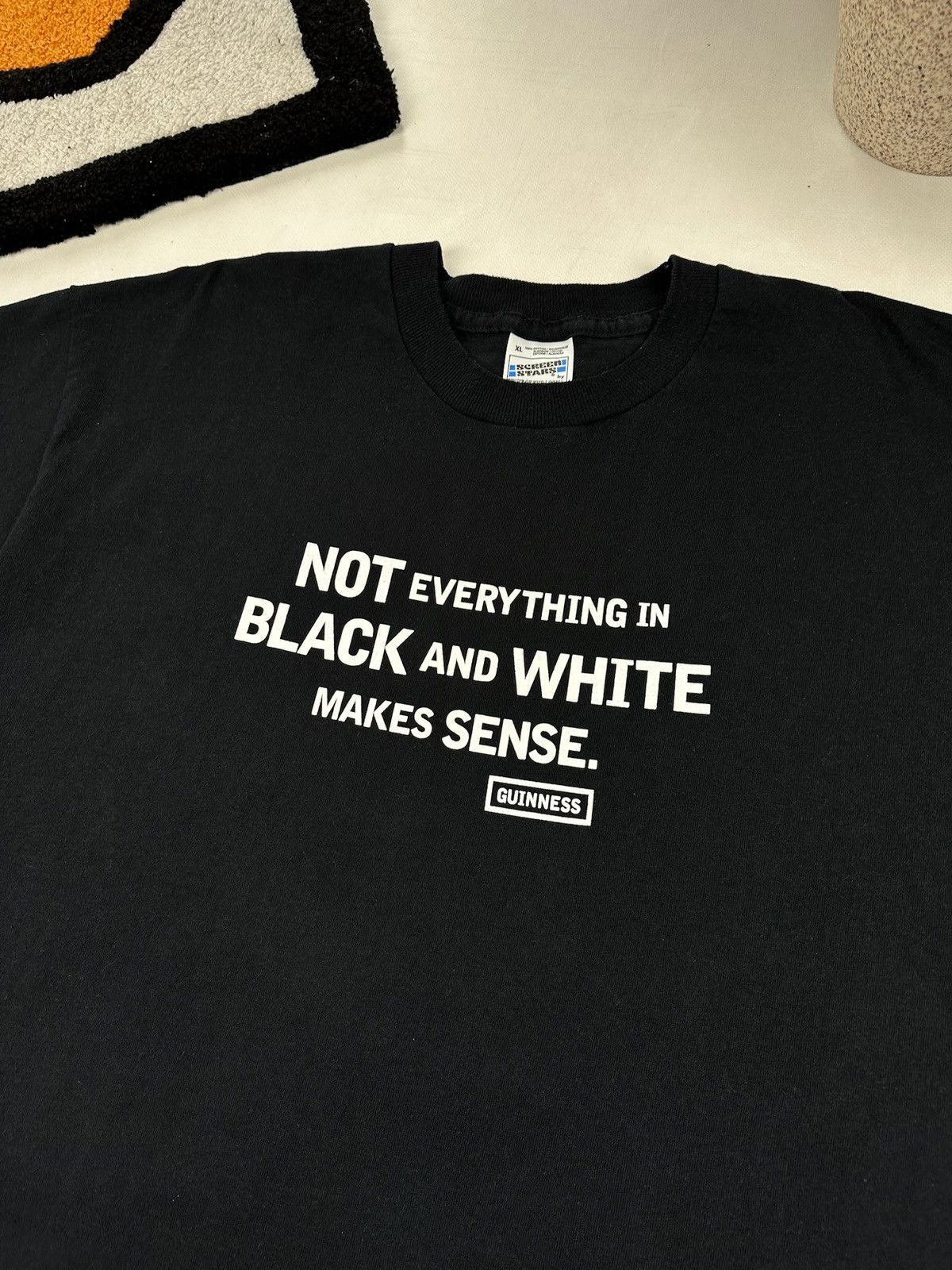 Other NOT EVERYTHING IN BLACK AND WHITE MAKES SENSE Graphic Tee Size US XL / EU 56 / 4 - 2 Thumbnail
