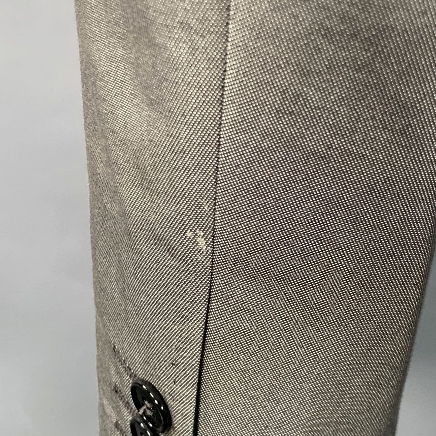 Dolce & Gabbana DOLCE & GABBANA Size 38 Grey Cotton Silk Peak Lapel Single Button Sport Coat Mens Regular Italy Size US XXS / EU 40 - 7 Thumbnail