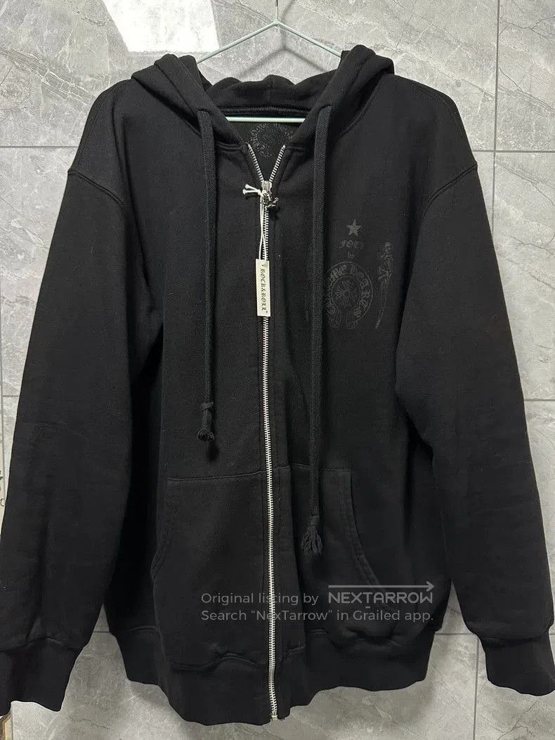 Chrome Hearts Chrome Hearts Foti Hoodie with Skull Zipper. Size US L / EU 52-54 / 3 - 1 Thumbnail