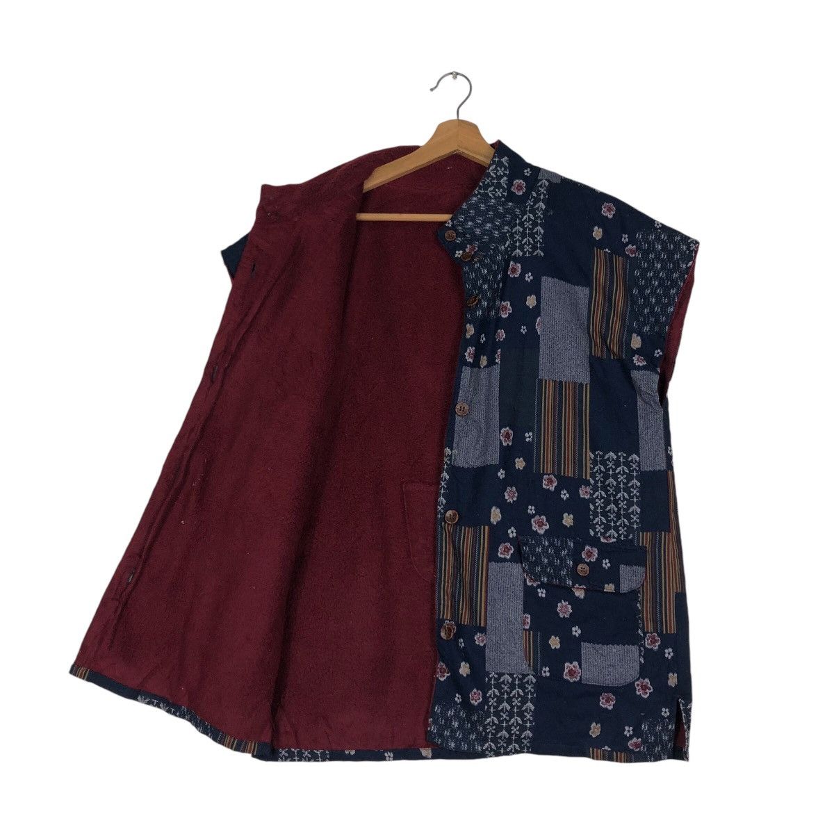 Japanese Brand × Vintage 📌Vintage Renge Vest Traditional Japan Design Native Aztec Size US L / EU 52-54 / 3 - 12 Thumbnail