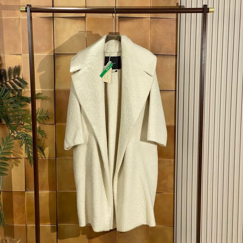 Max Mara Max Mara Cream alpaca bathrobe coat Size S / US 4 / IT 40 - 1 Thumbnail