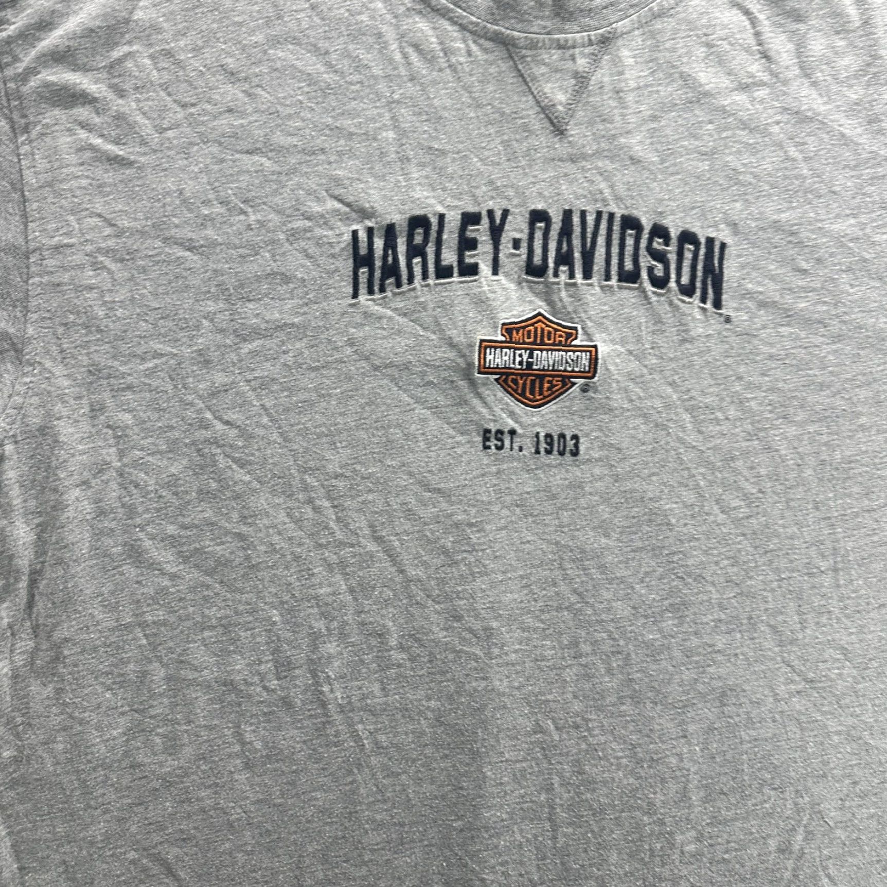 Harley Davidson VINTAGE/ Harley-Davidson Shirt Mens XL Gray Atlanta Georgia Bar Shield Tee Motorcycle Biker Logo Size US XL / EU 56 / 4 - 5 Thumbnail
