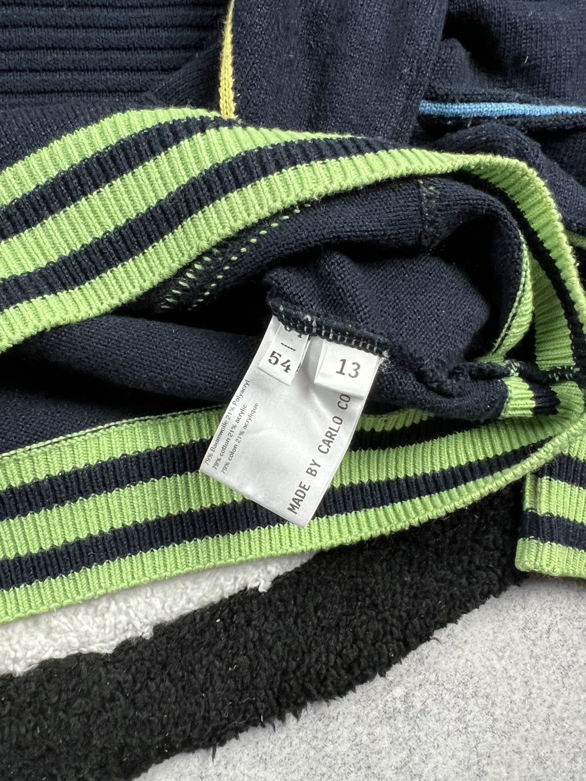 Carlo Colucci Vintage Carlo Colucci 3D Coogi Style Cable Knit Boxy Sweater Size US L / EU 52-54 / 3 - 5 Thumbnail