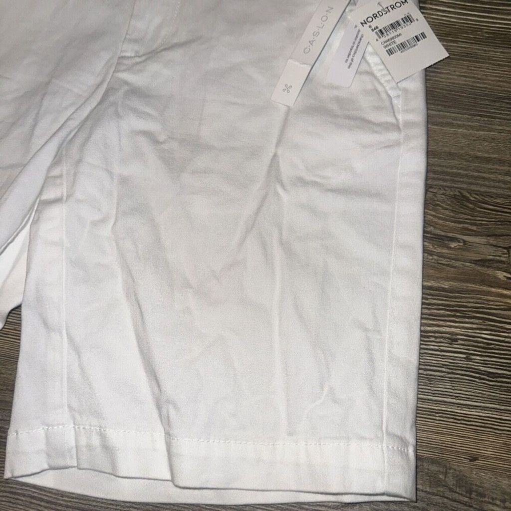 Nordstrom CASLON Women's 9" Stretch Cotton Twill Shorts - Size 0.T Size 25" / US 0 / IT 36 - 4 Thumbnail