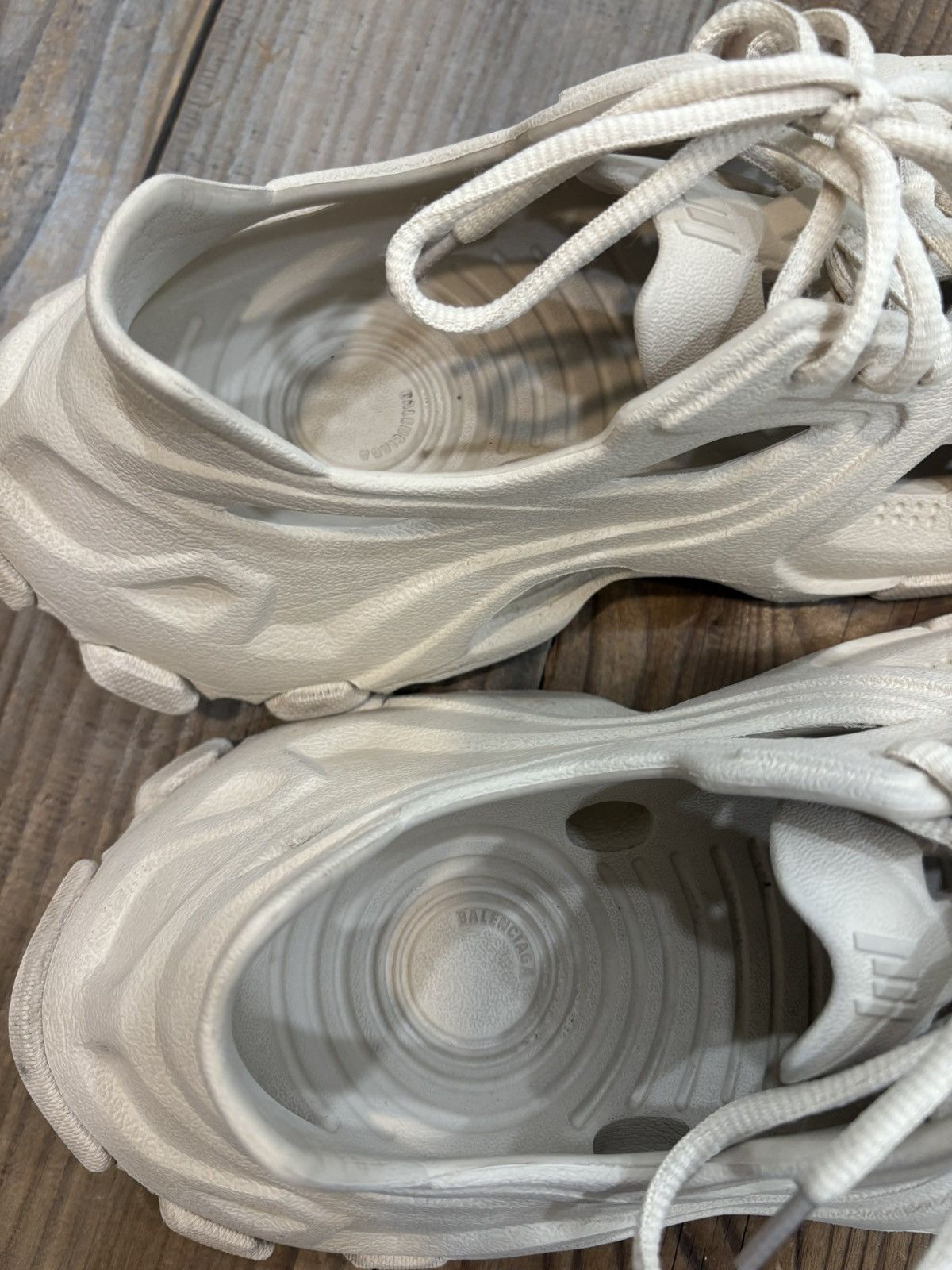 Balenciaga HD Lace Up Sneakers Off White 40 Size US 7 / EU 40 - 5 Thumbnail