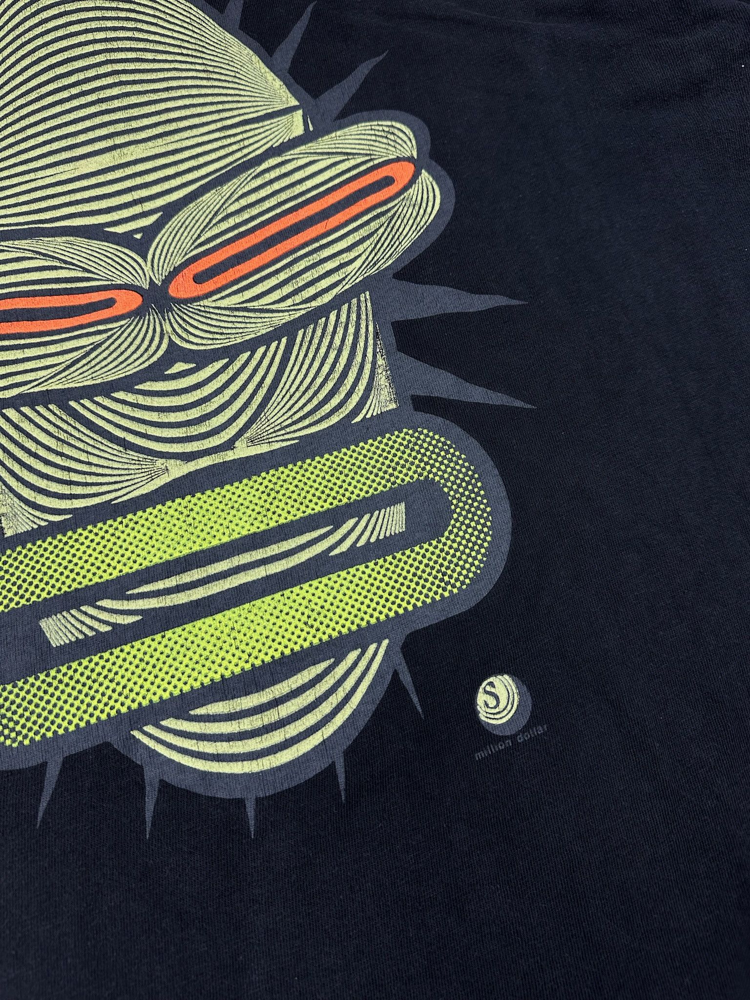 Vintage Vintage 90s acid Print cyber terrorist T shirt techno rave Size US XL / EU 56 / 4 - 6 Thumbnail