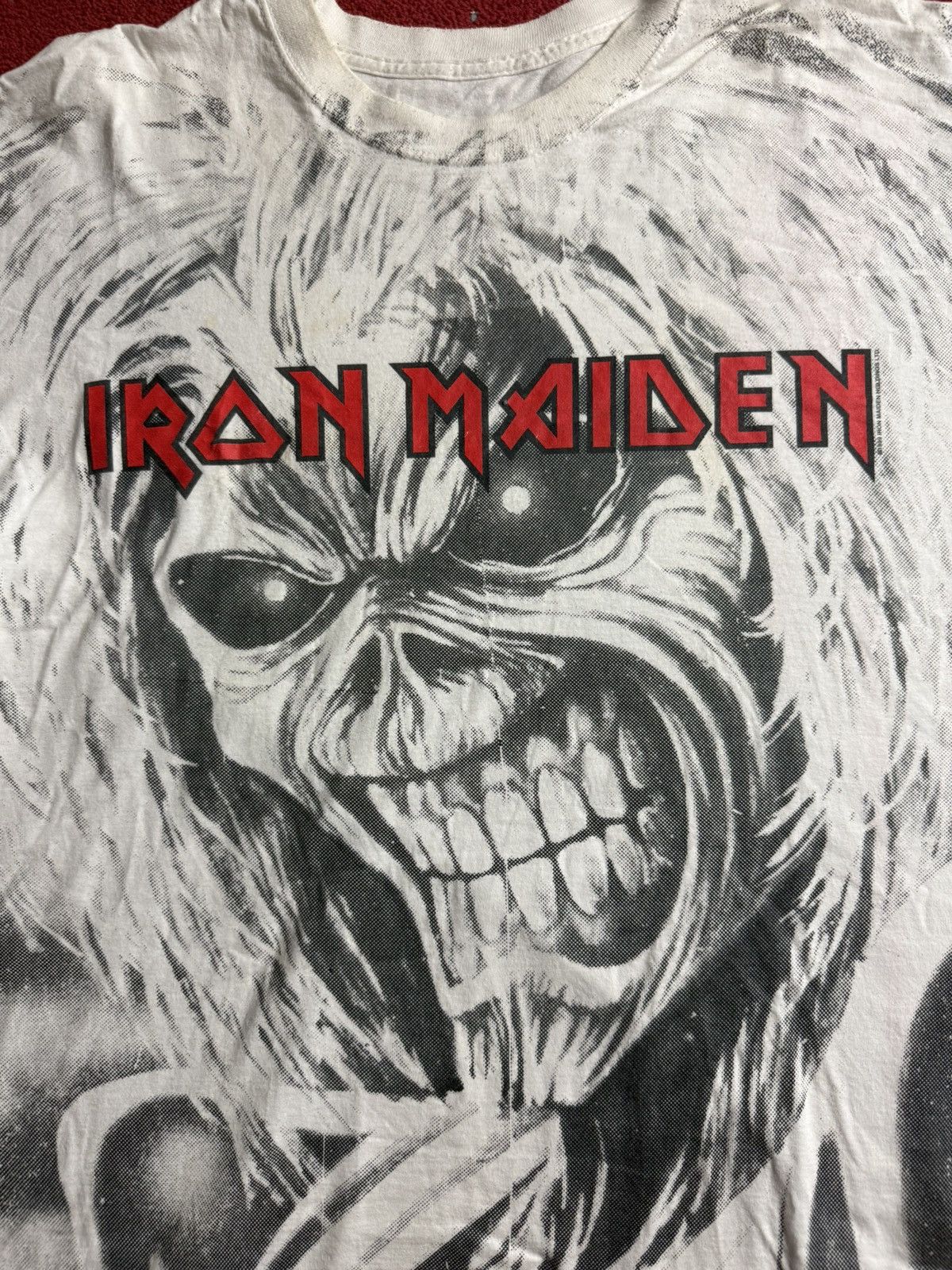 Vintage Vintage Iron Maiden All Over Print Tee Size US L / EU 52-54 / 3 - 2 Thumbnail