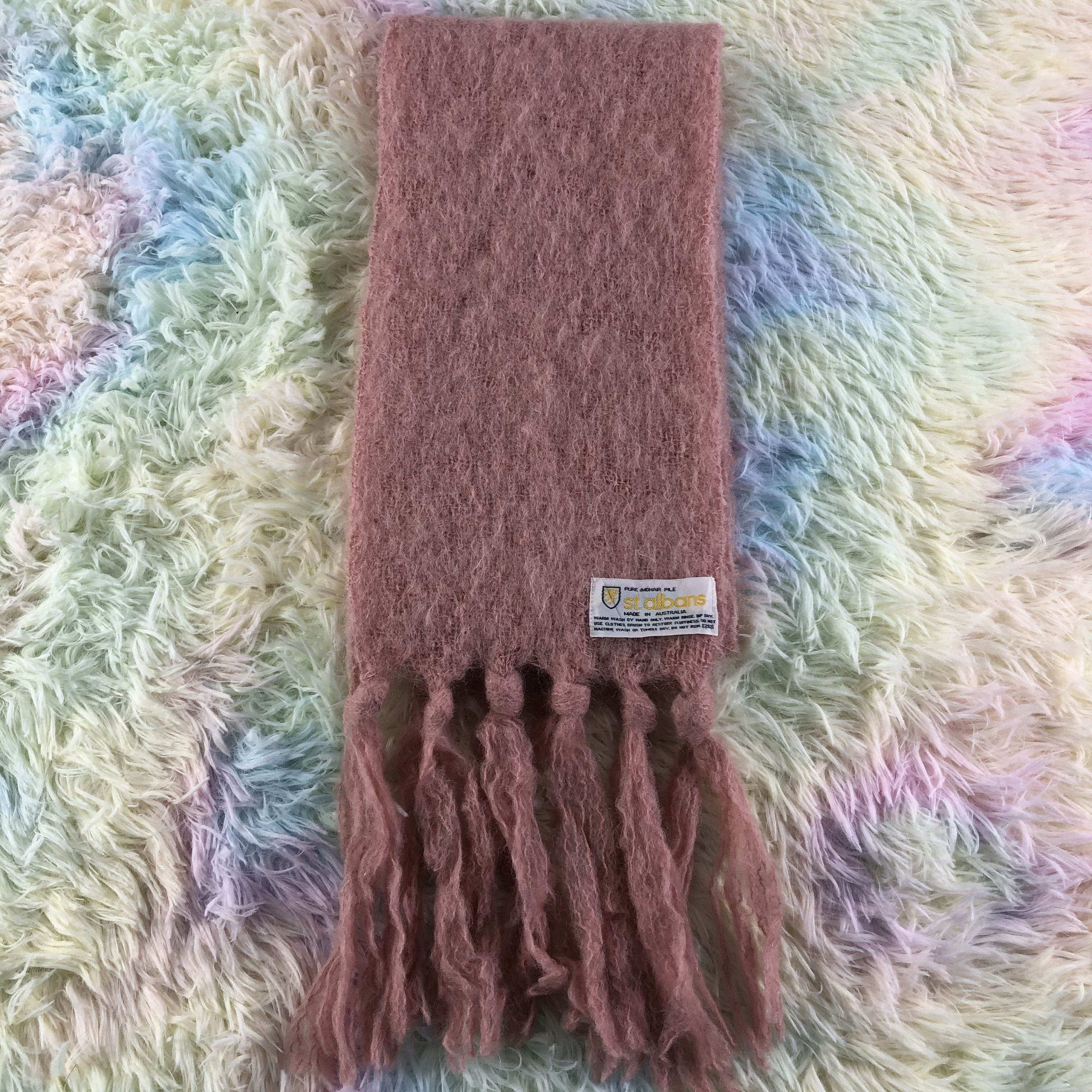 Vintage Mohair Scarf / Muffler / Neckwear - KM290 Size ONE SIZE - 2 Thumbnail
