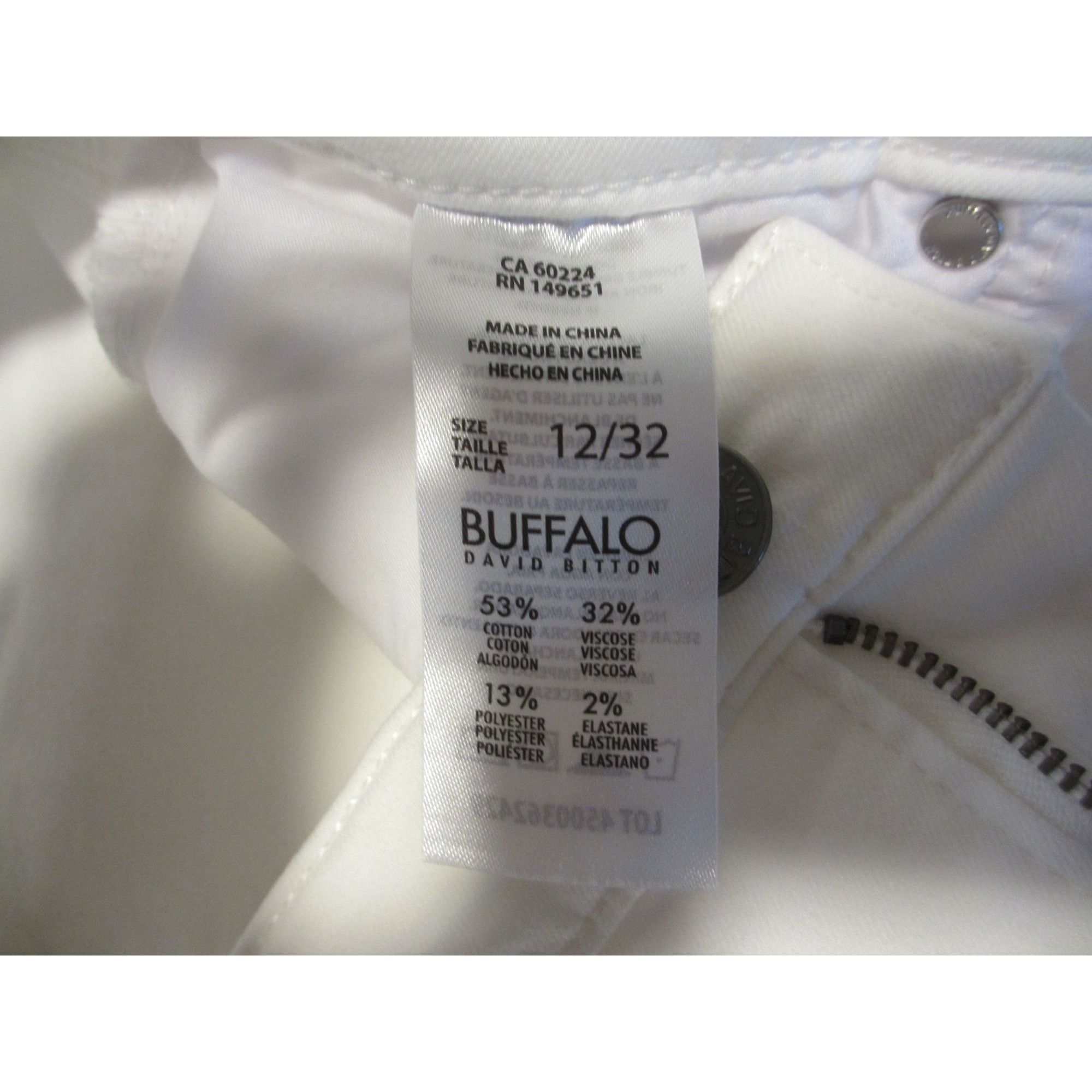 Other BUFFALO BY DAVID BRITTON AUBREY WHITE MID RISE STRETCH SUPER Size 34" / US 12 / IT 48 - 8 Thumbnail