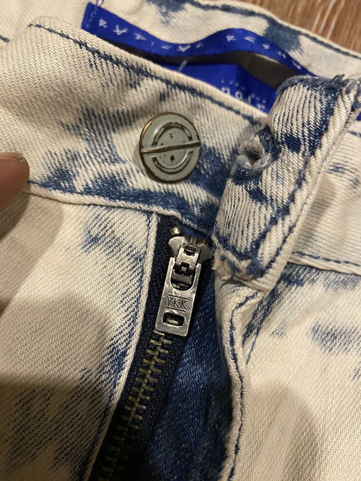 Hysteric Glamour Japan 🇯🇵 bleu noir inspired kapital/ undercover patchwork Size US 38 / EU 54 - 12 Thumbnail