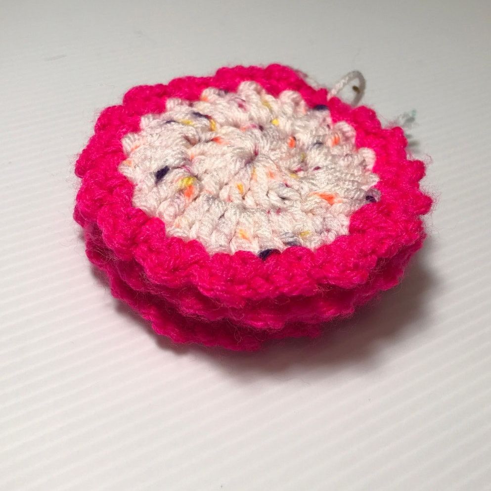Handmade NWT Handmade Crocheted Facial Scrubbies by Dawny Set of 4 Size ONE SIZE - 2 Thumbnail