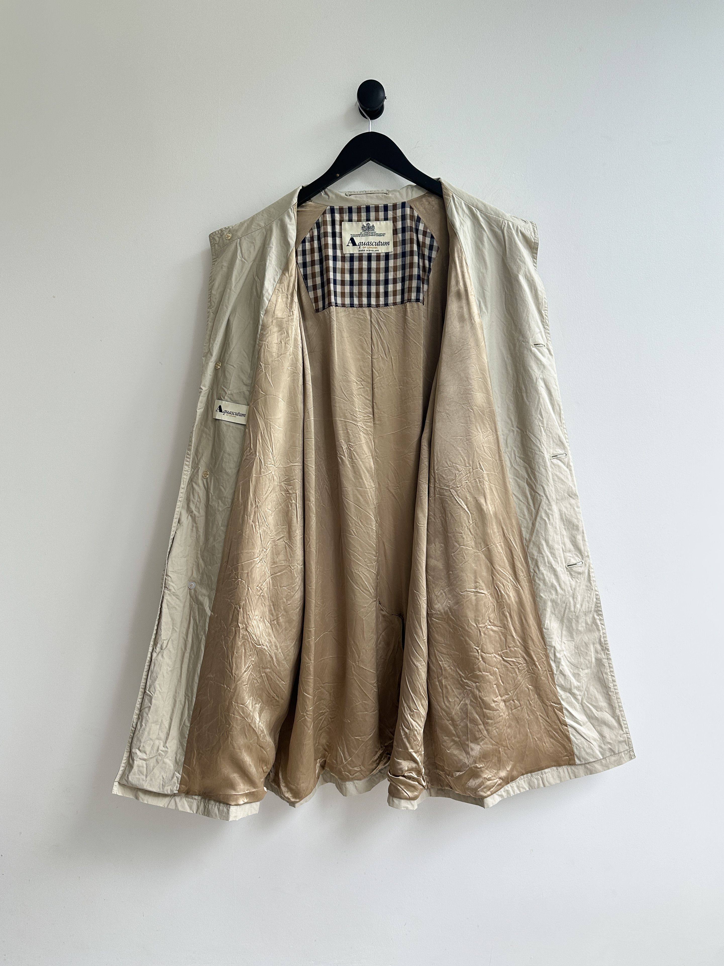 Aquascutum Vintage Aquascutum Trench Coat Jacket Size US L / EU 52-54 / 3 - 3 Thumbnail