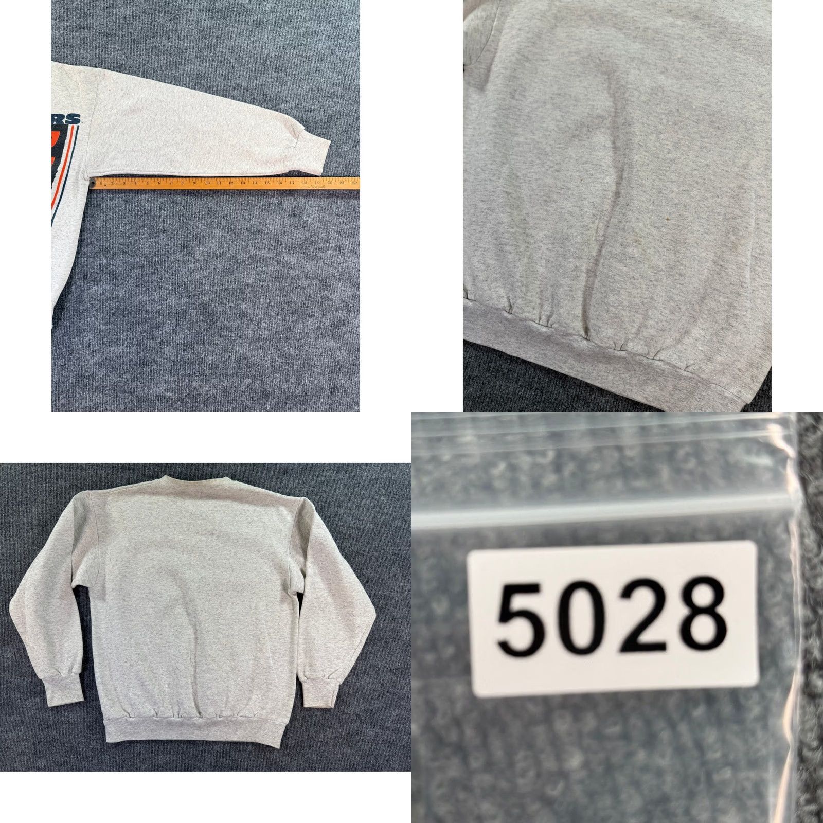 Delta VINTAGE Delta Chicago Bears Sweatshirt Mens L Gray 1993 Graphic NFL 90s USA Crew Neck Long Sleeve Pullover Size US L / EU 52-54 / 3 - 9 Thumbnail