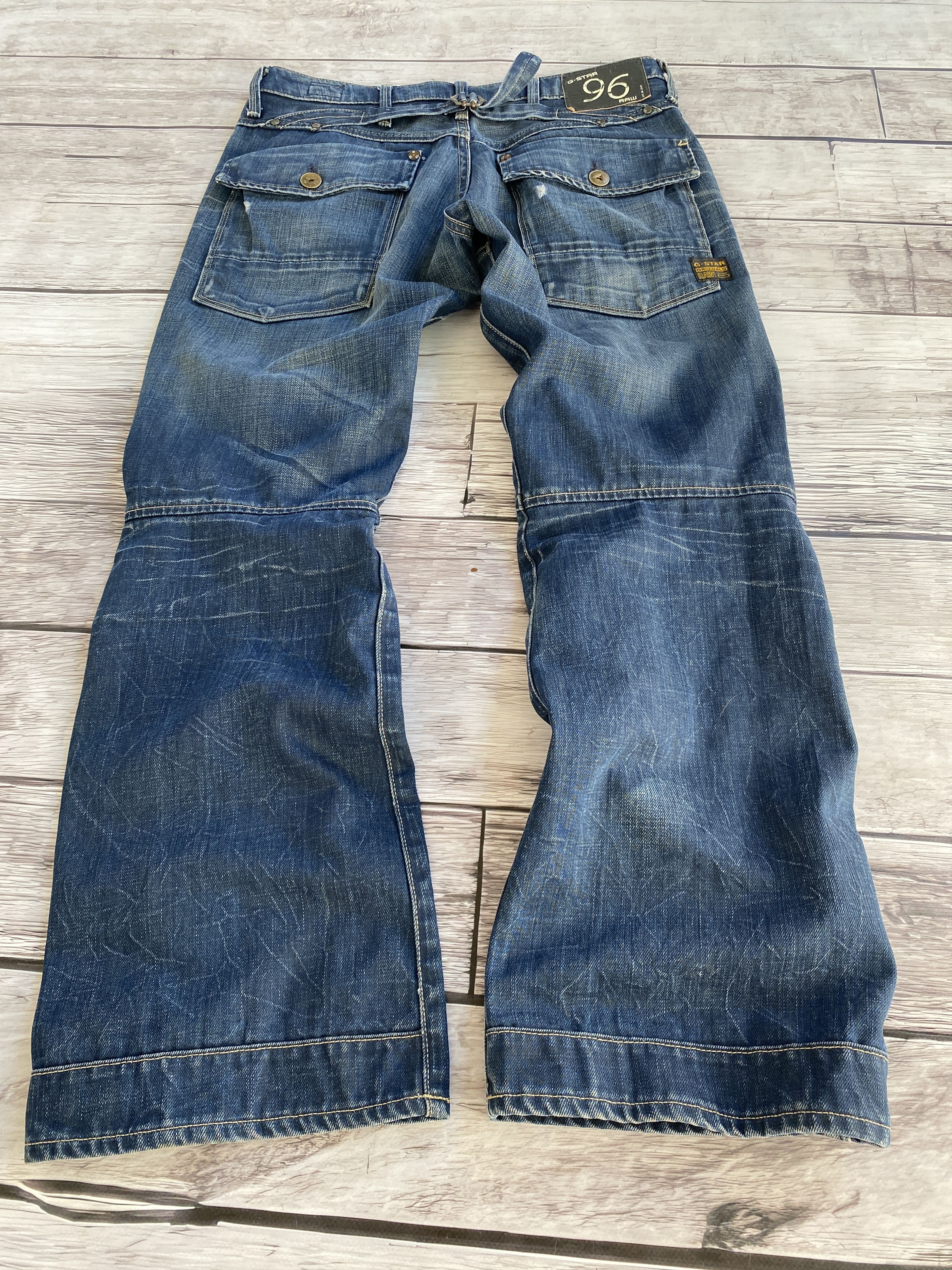 Japanese Brand Vintage G-Star Balenciaga Style Bondage Cargo Pants Size US 32 / EU 48 - 6 Thumbnail