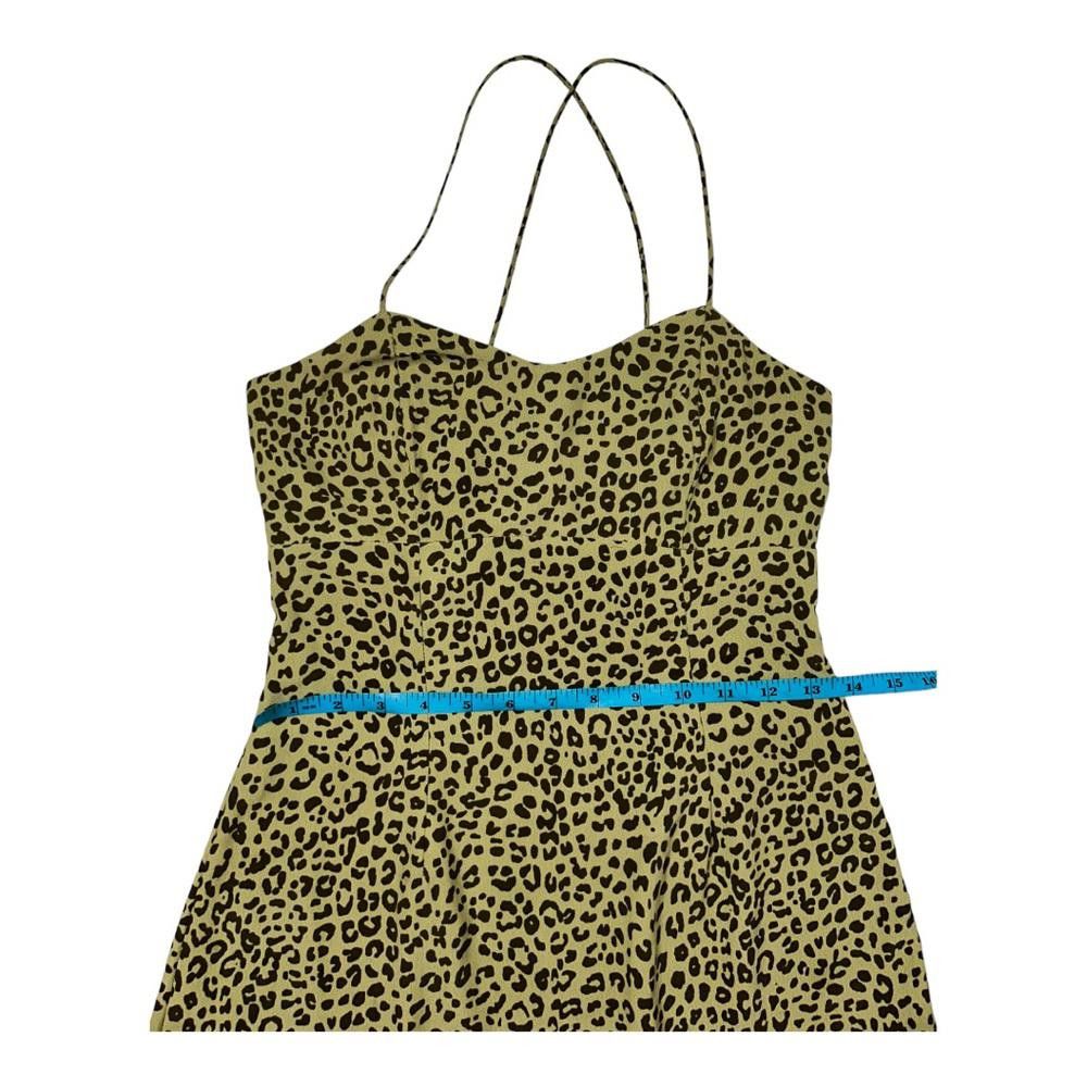 Zara Zara l Green Leopard Print Mini Dress Size Small Size S / US 4 / IT 40 - 6 Thumbnail