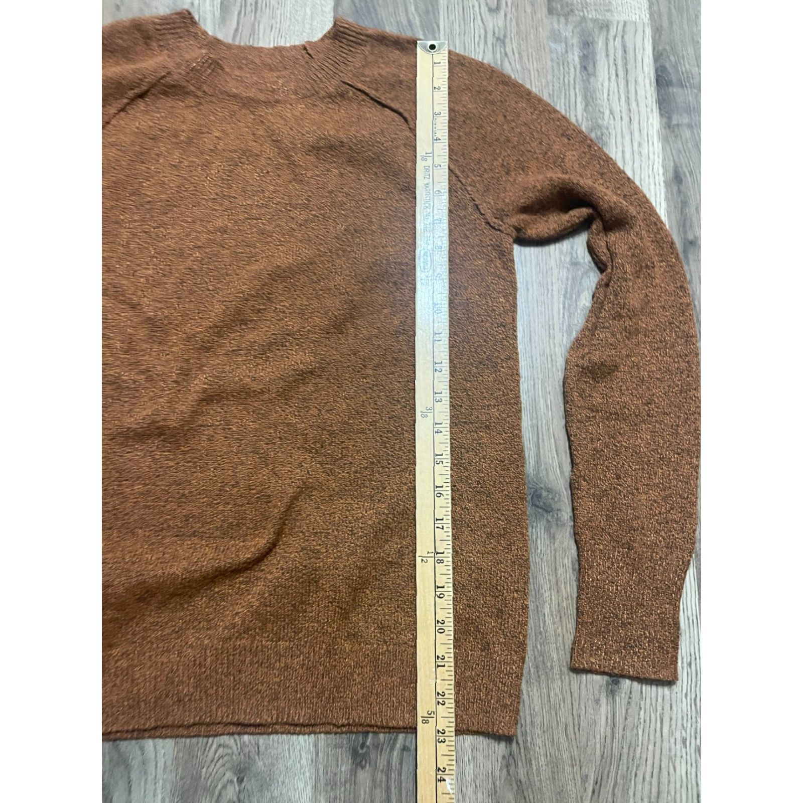Vintage Sonoma Sweater Women's XS Orange Pullover Crewneck Long Sleeve Size XS / US 0-2 / IT 36-38 - 6 Thumbnail