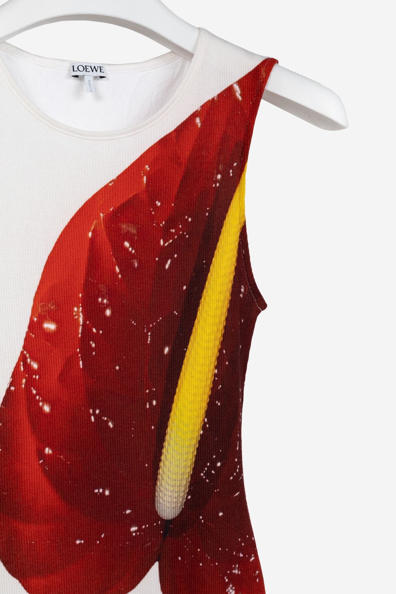 Loewe Loewe SS/23 Anthurium Floral Ribbed-Cotton Maxi Tank Dress Size S / US 4 / IT 40 - 5 Thumbnail