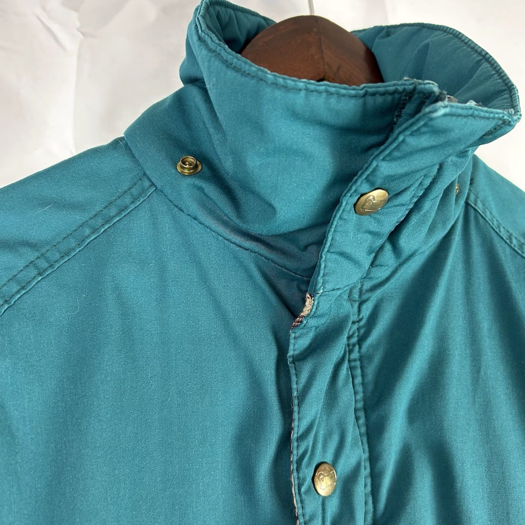 Vintage VINTAGE Woolrich Jacket Mens L Teal Parka Wool Blanket Lined 80s USA Made Chore Size US L / EU 52-54 / 3 - 4 Thumbnail